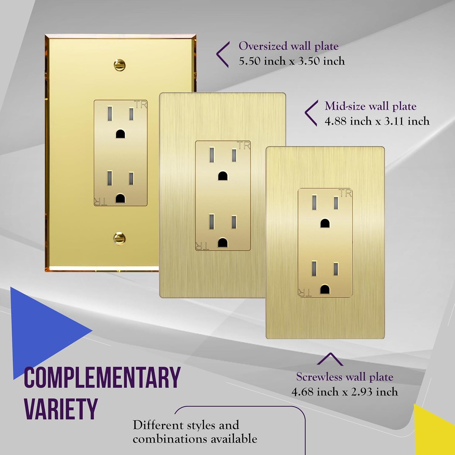 Elite Series Decorator Receptacle Outlet Child Safe Tamper-Resistant, Gloss Fini