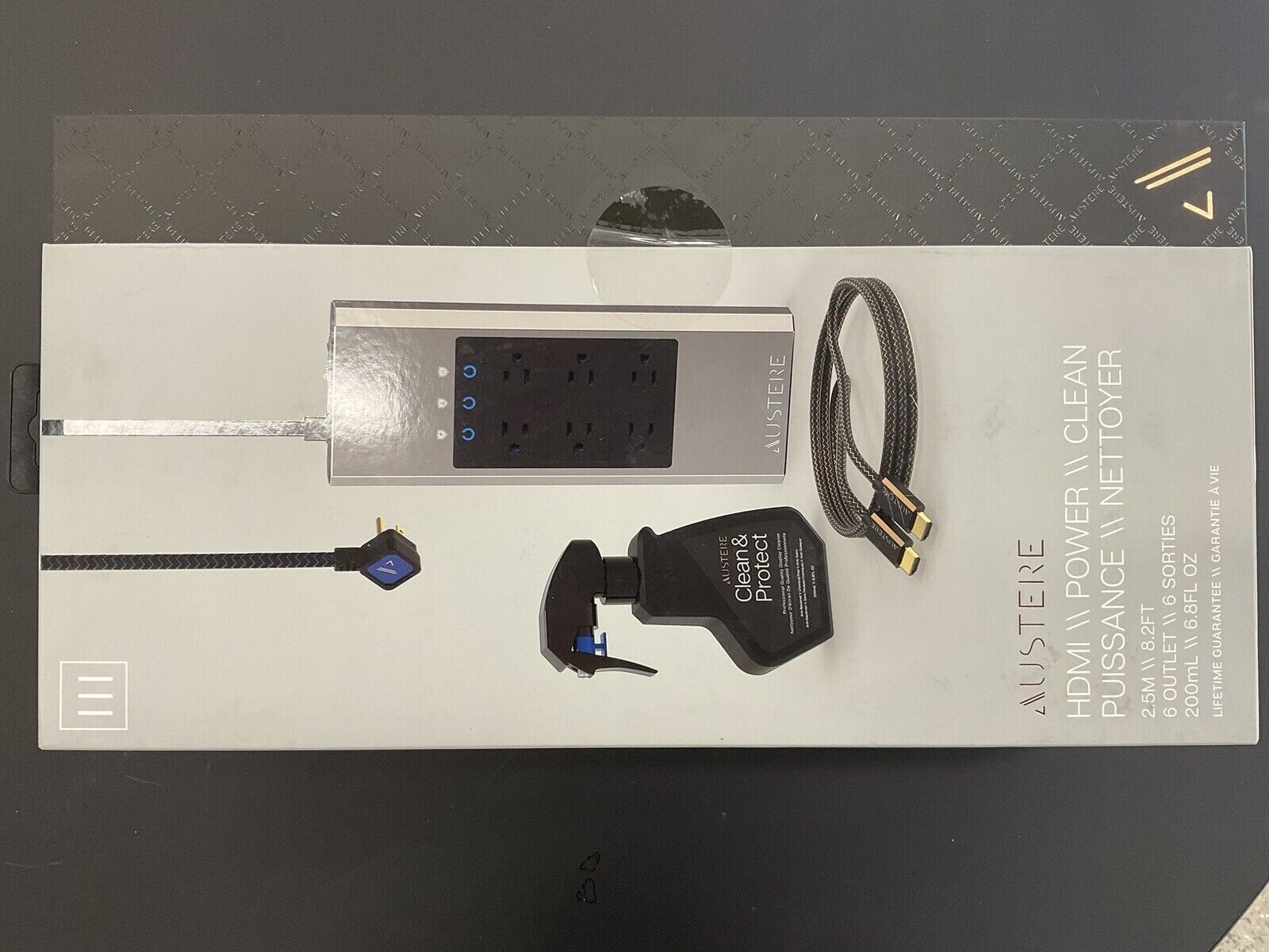 AUSTERE 3S-COL2-2.5M BRAND NEW IN BOX HDMI,POWER,CLEAN BUNDLE