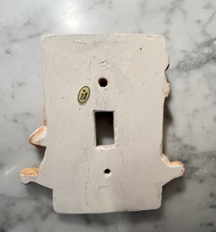 Vintage Teddybear rocking horse Decorative Light Switch Plate Cover retro