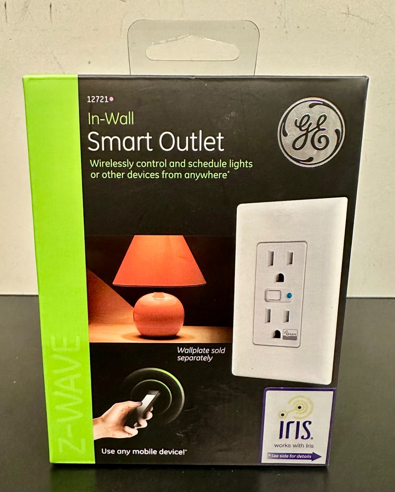 GE Smart Outlet In-Wall Z-Wave 12721 Wireless WiFi Socket Remote Control