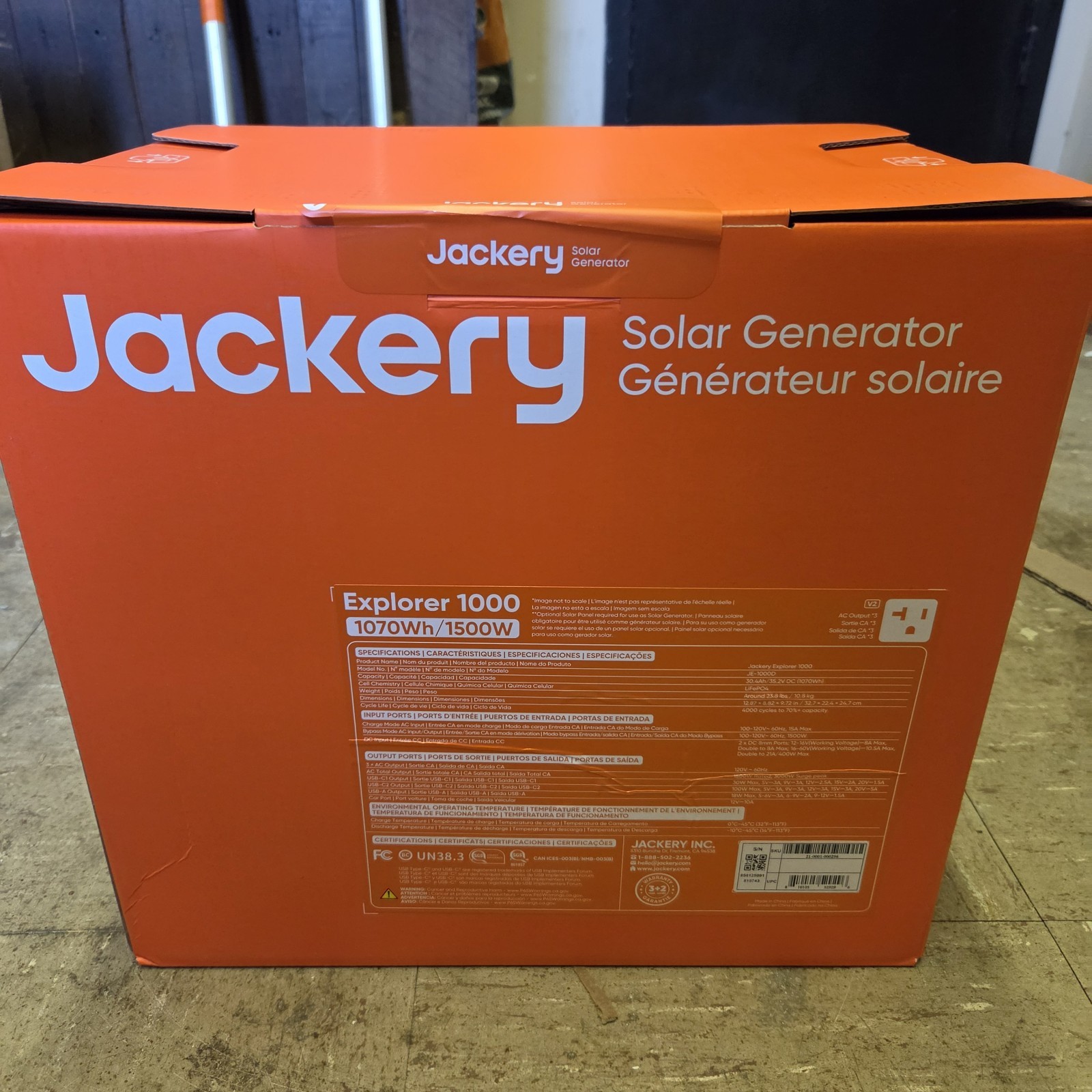 Jackery Explorer 1000 (JE-1000D)
