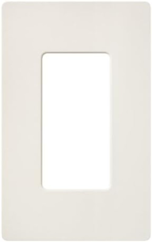 Durable Biscuit Light Switch Cover Plate, Snap-On Installation, Satin Finish