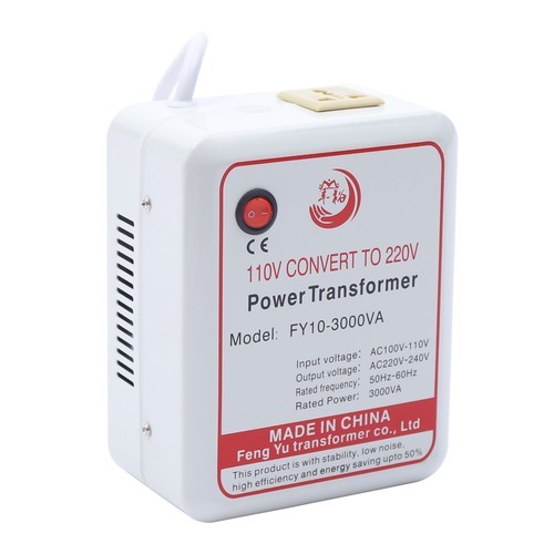 3000W US 110V-220V Power Transformer only Step-up Voltage Converter 160x97x200mm