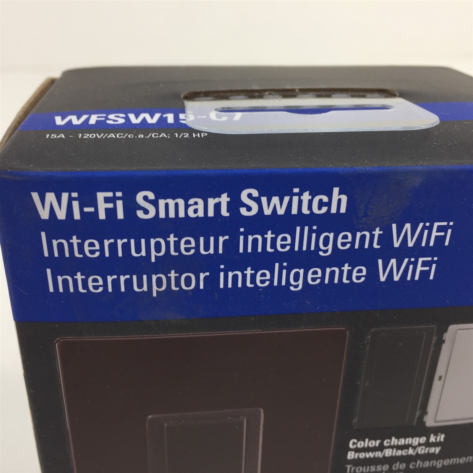 Eaton WFSW15-C7 Wi-Fi Smart Switch Brown Black Gray WFSW15-C7-SP-L Single/3 Way