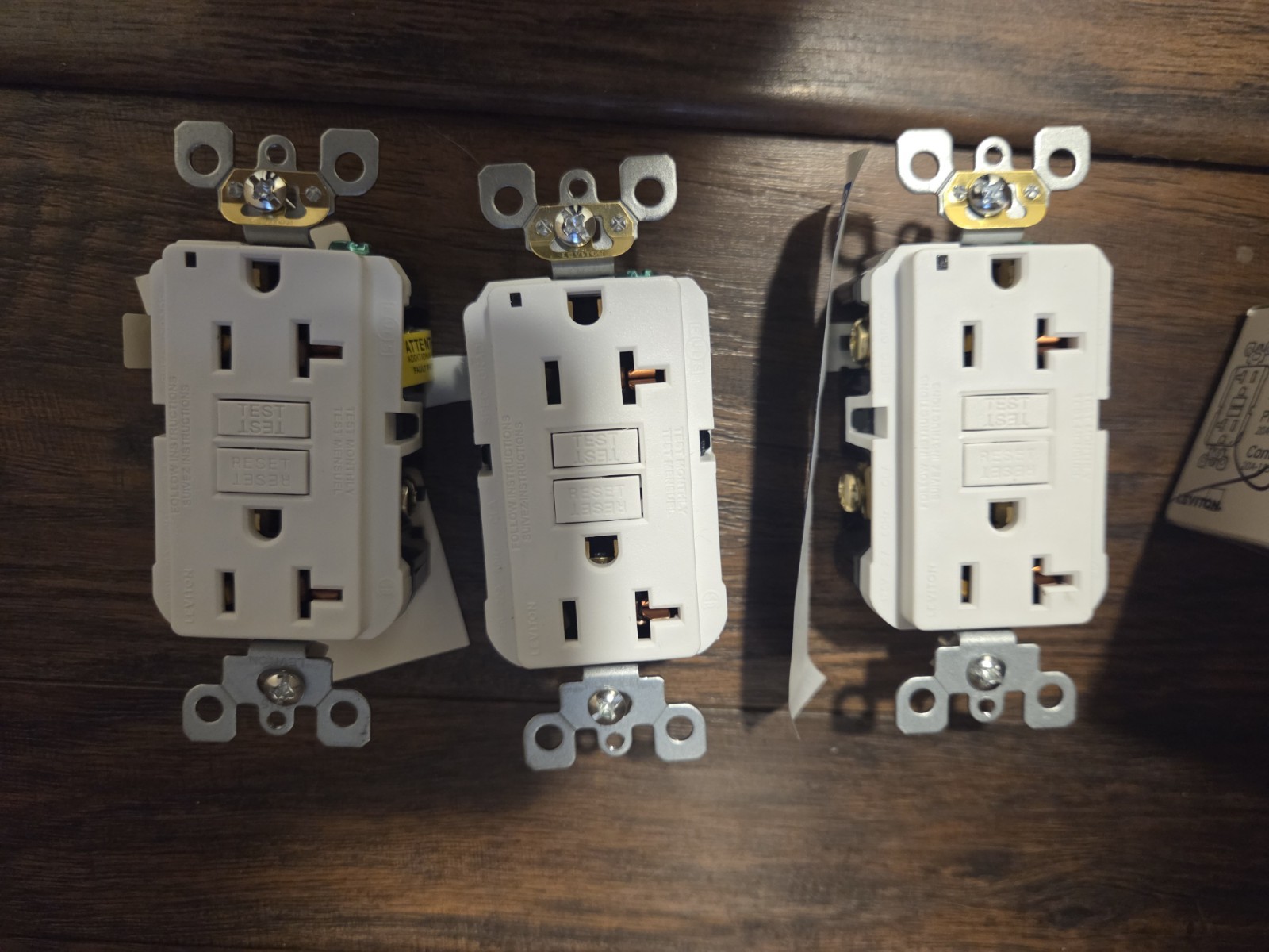 Leviton GFNT2-4W GFCI Outlet- (3 Pack)