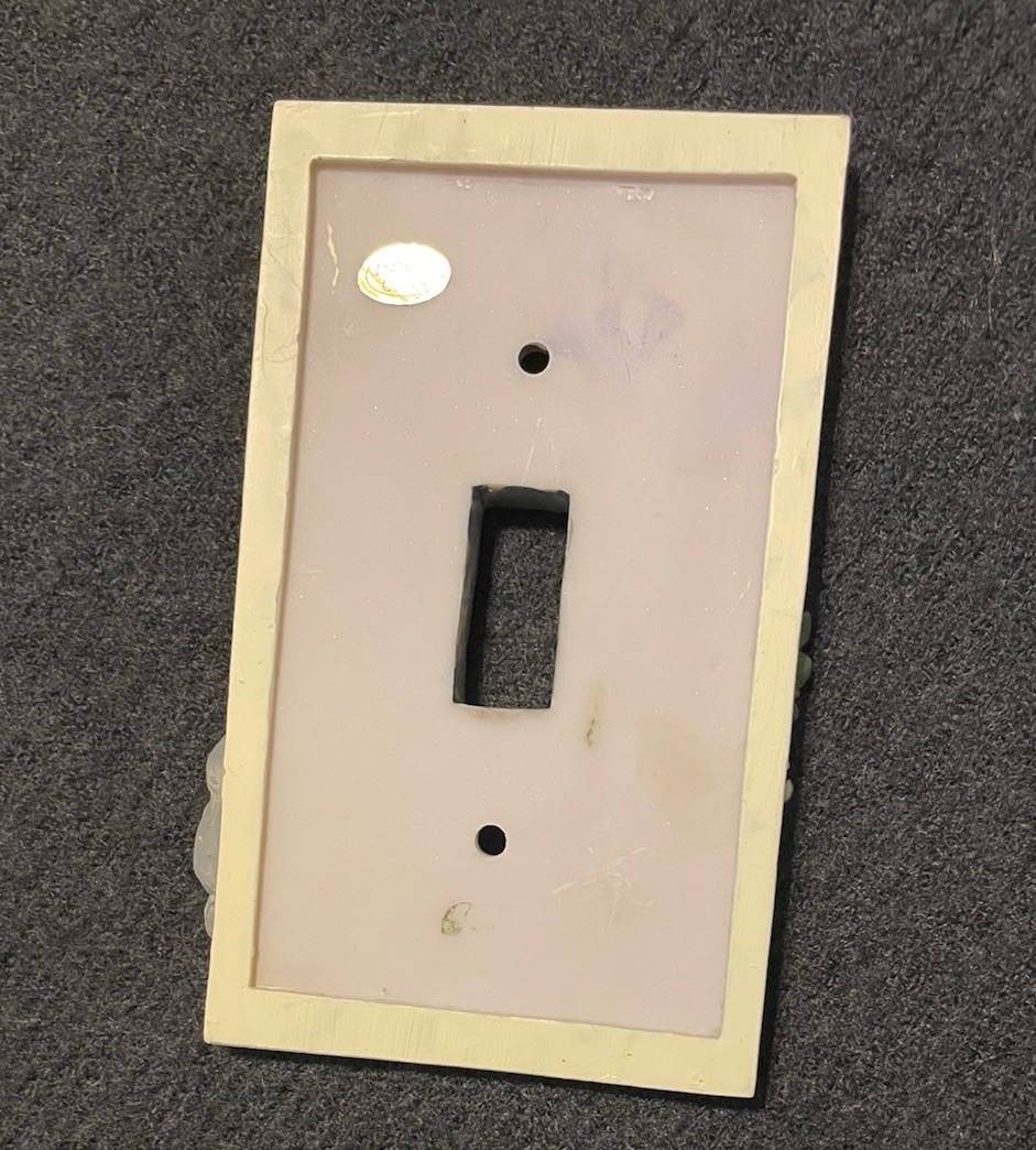 Vintage Night Nite Owl in Tree Light Switch Plate Cover Natural Look 2.75×5.75”