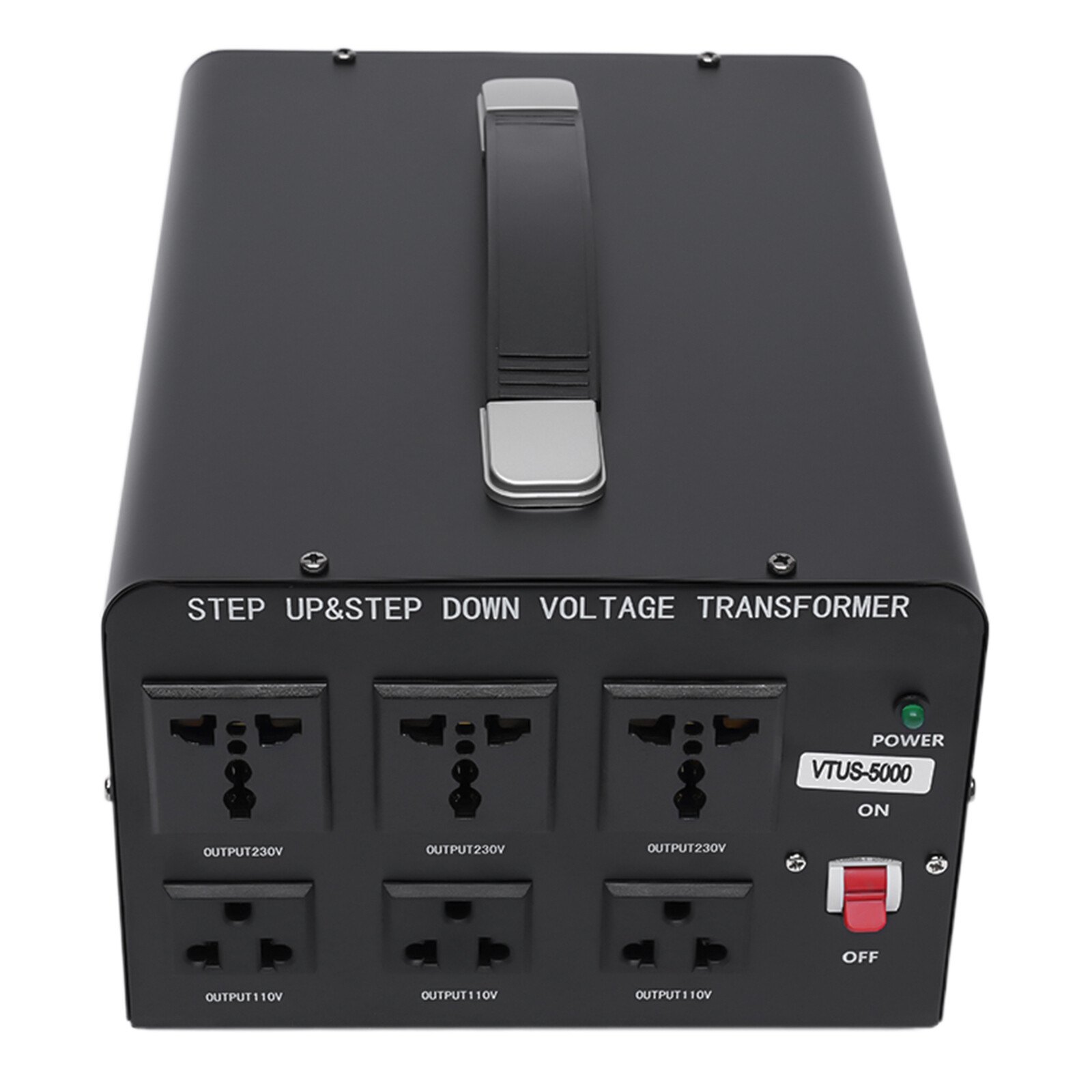 5000W Peak Voltage Converter Transformer Heavy Duty Step Up/Down 110V to 220V US