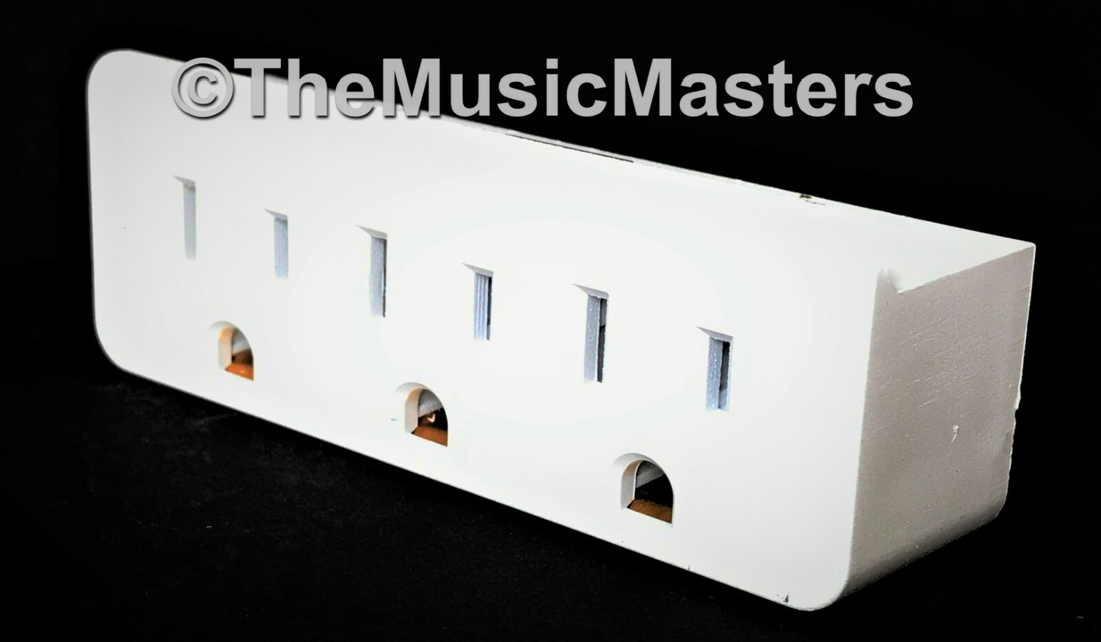 4X Grounded 3 Outlet Triple AC Wall Plug Power Splitter 3-Way Electric Adapter