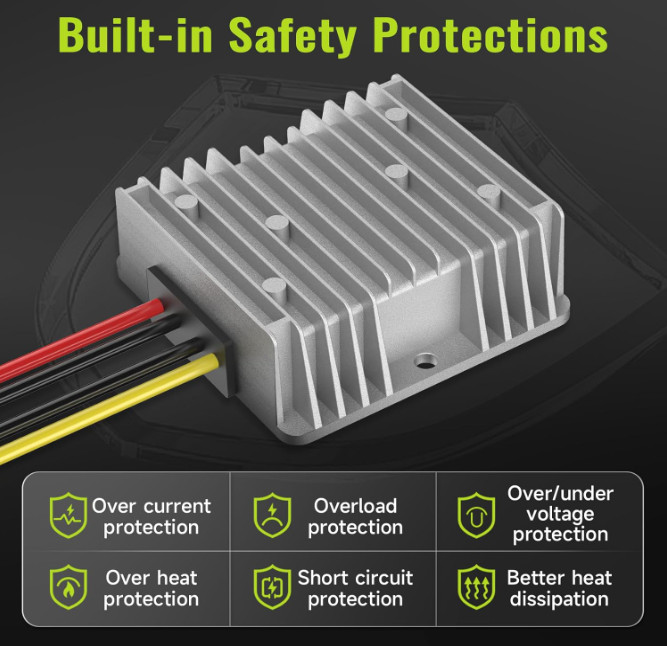 18V to 12V Step Down Converter Compatible with Ryobi 18V Battery Adapter Volt…