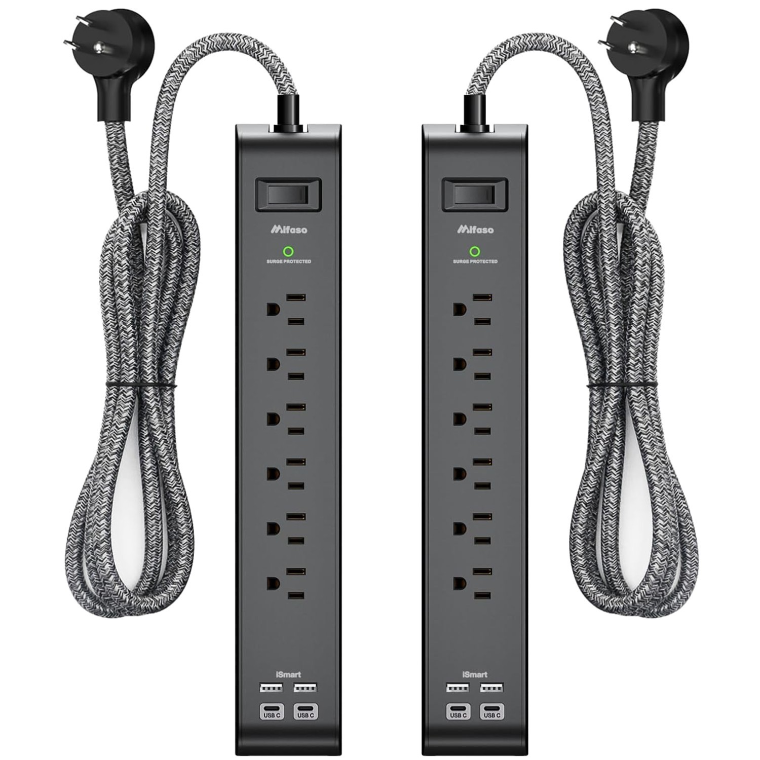 Heavy-Duty Power Strip with 900 Joules Surge Protection