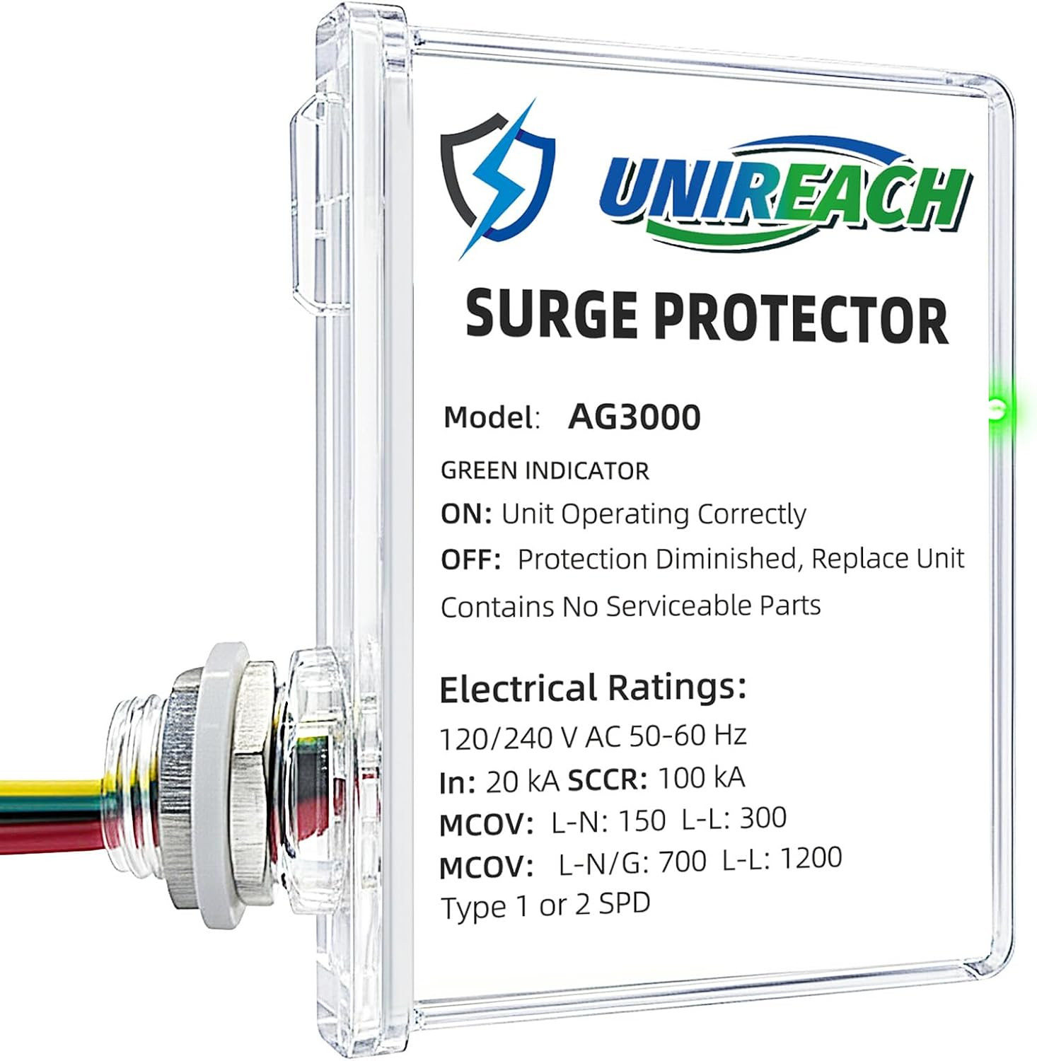 AG3000 HVAC Surge Protector 120/240V, House Surge Protectors, AC Surge Protector