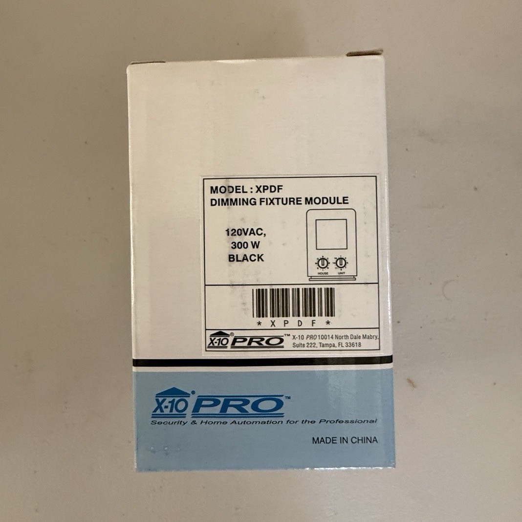 X-10 PRO XPDF Dimming Fixture Module Dimmer 120VAC 300W Black