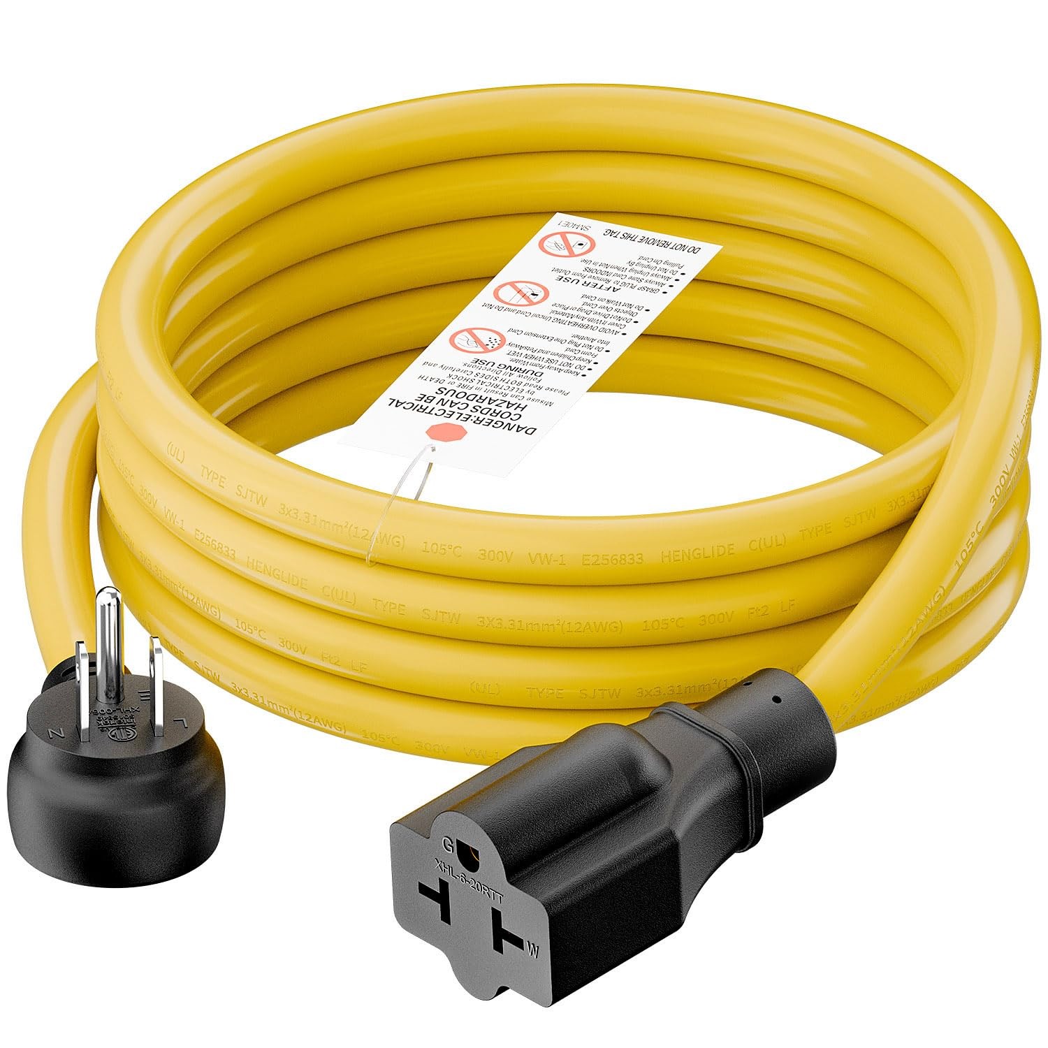 Plugrand XHL-006A Indoor/Outdoor Angled 4 in 1 Extension Cord 3 Prong