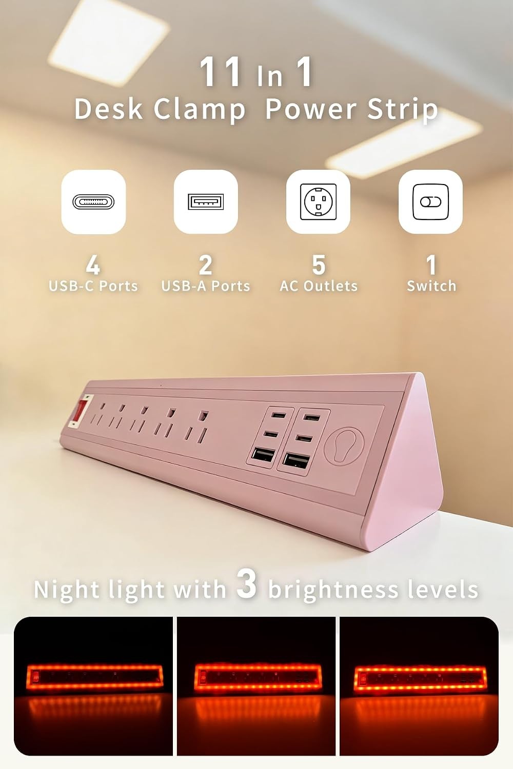 Professional Surge Protector, 1800J Protection, V0 Housing