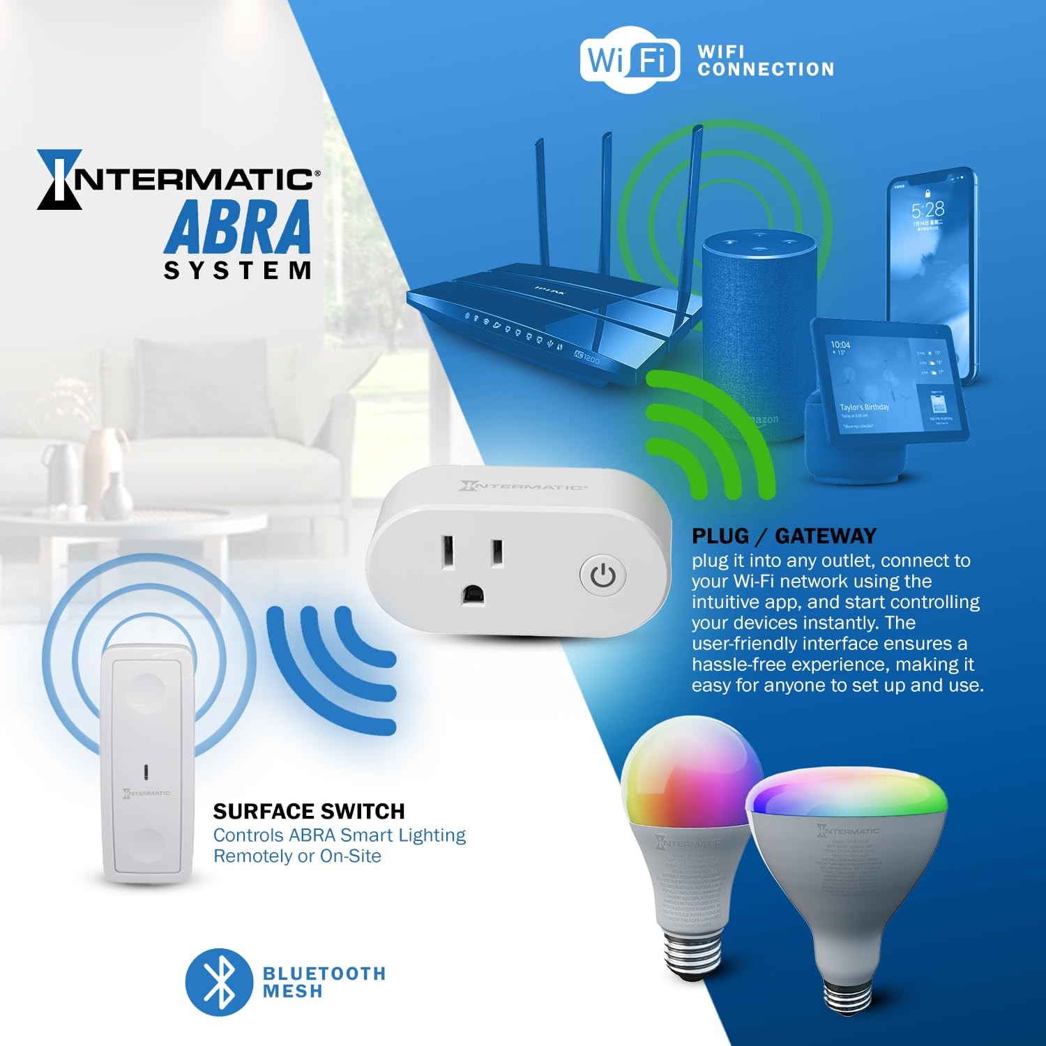 Intermatic Abra Bluetooth – W/Siri Assistant Easy Mounting And