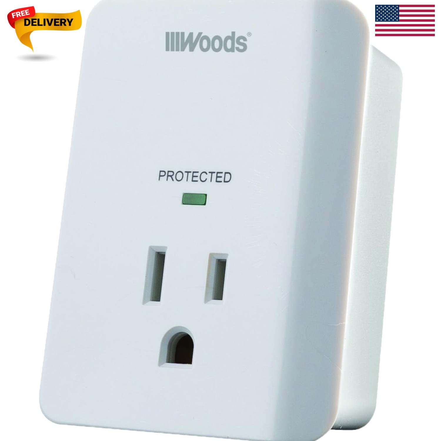 1 Outlet Southwire Surge Protector – 1080J Protection with Timer and Alarm