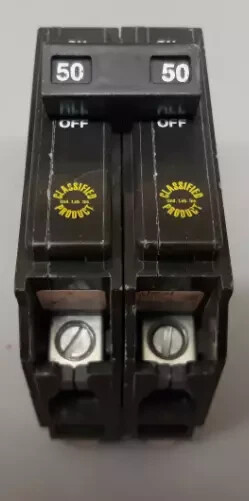 Eaton Cutler Hammer CHQ250 2 Pole 50 Amp 240 V Circuit Breaker