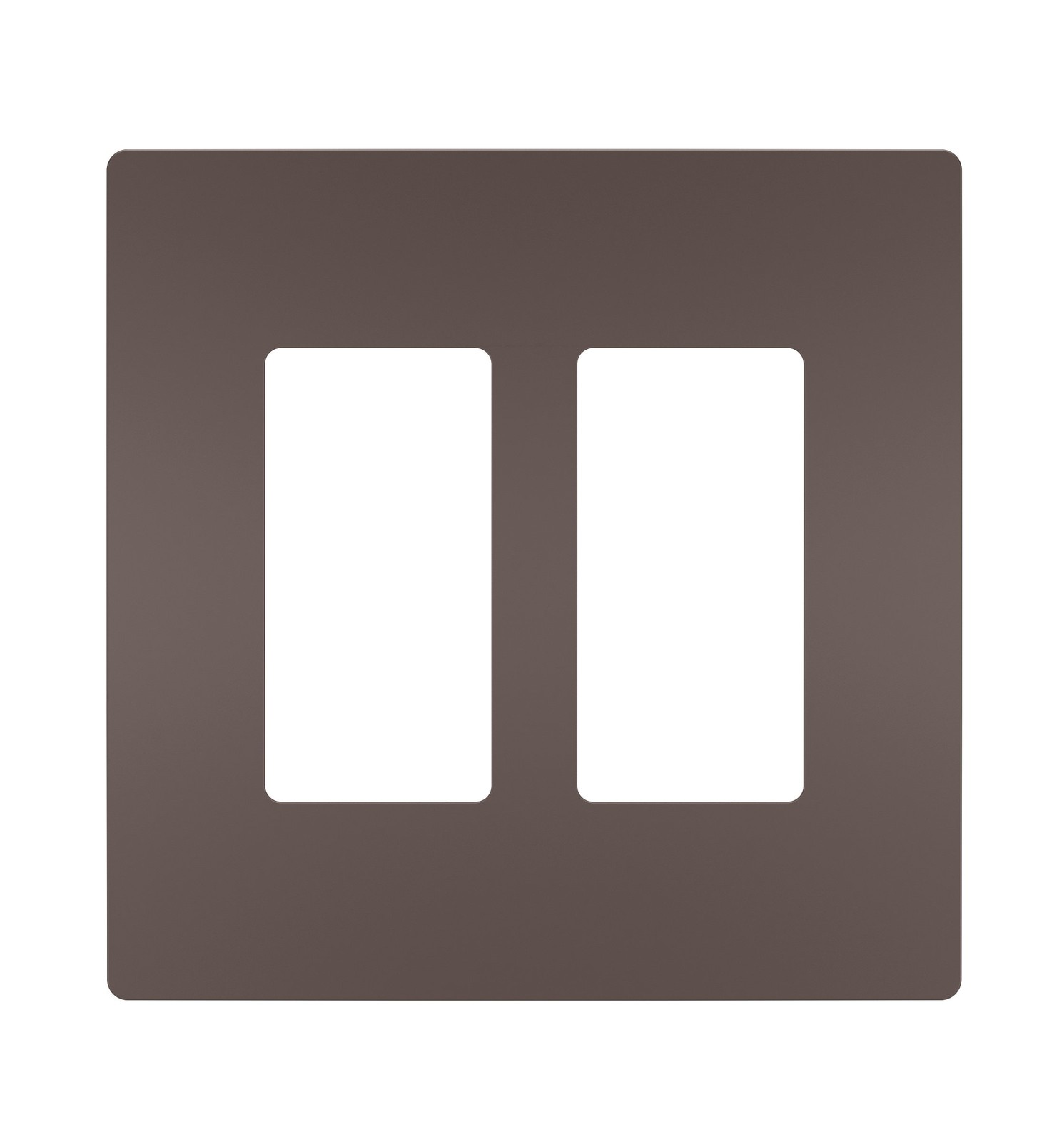 Dark Bronze Low Profile Wall Plate Modern Design Scratch Resistant 1 Pack