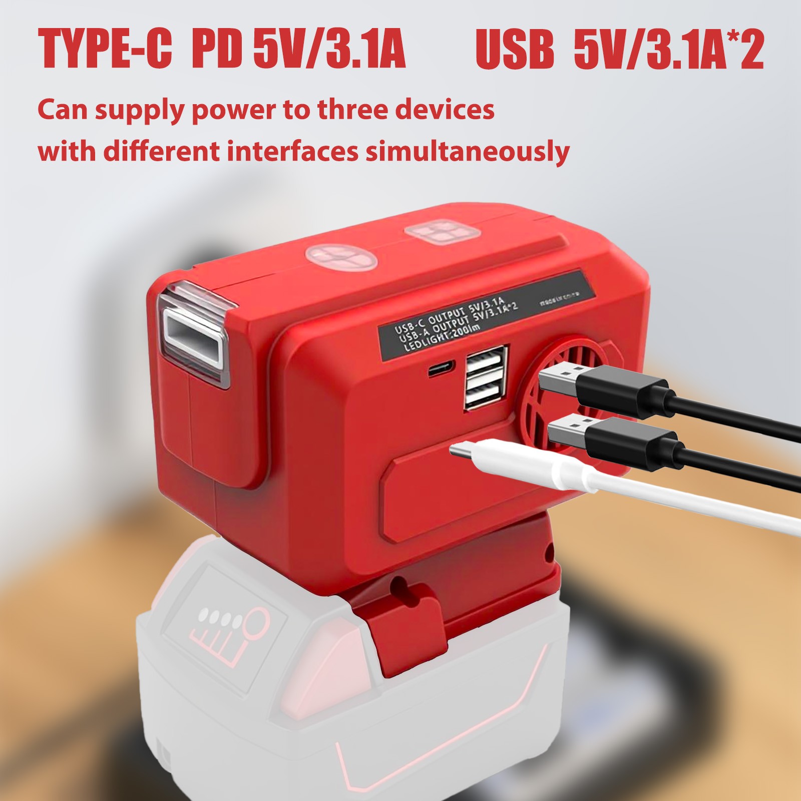 For Milwaukee 18V/20V Battery Compatible Power Inverter – Sale! (AC 220V)