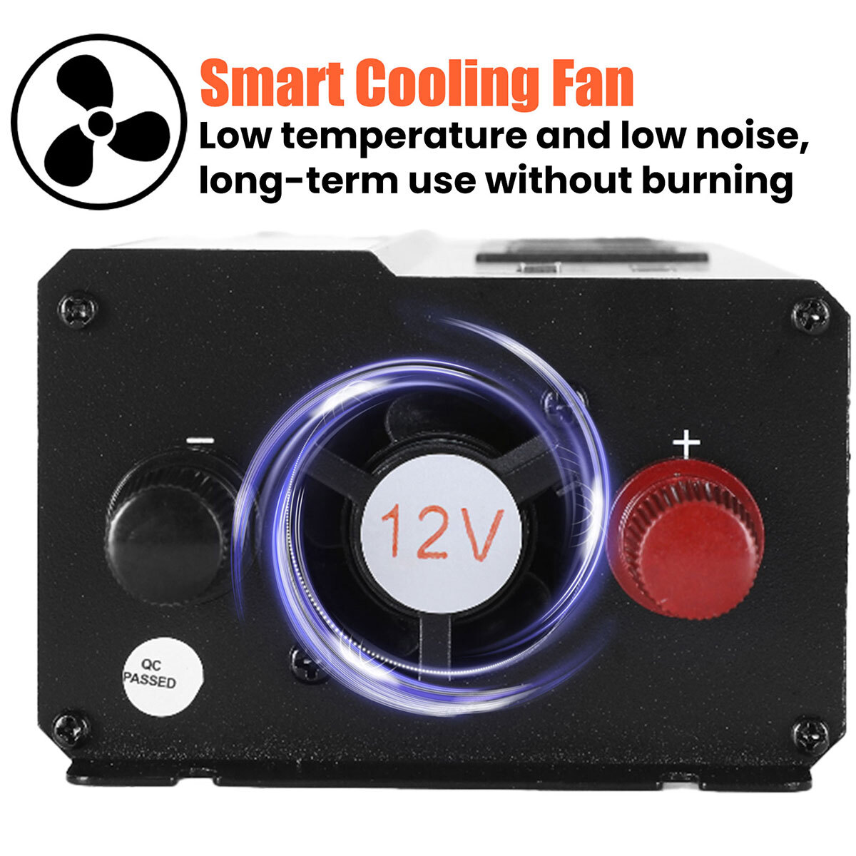 1500W 2500W 5000W Car Power Inverter 12V to 110V Converter 3AC 4USB LCD Display