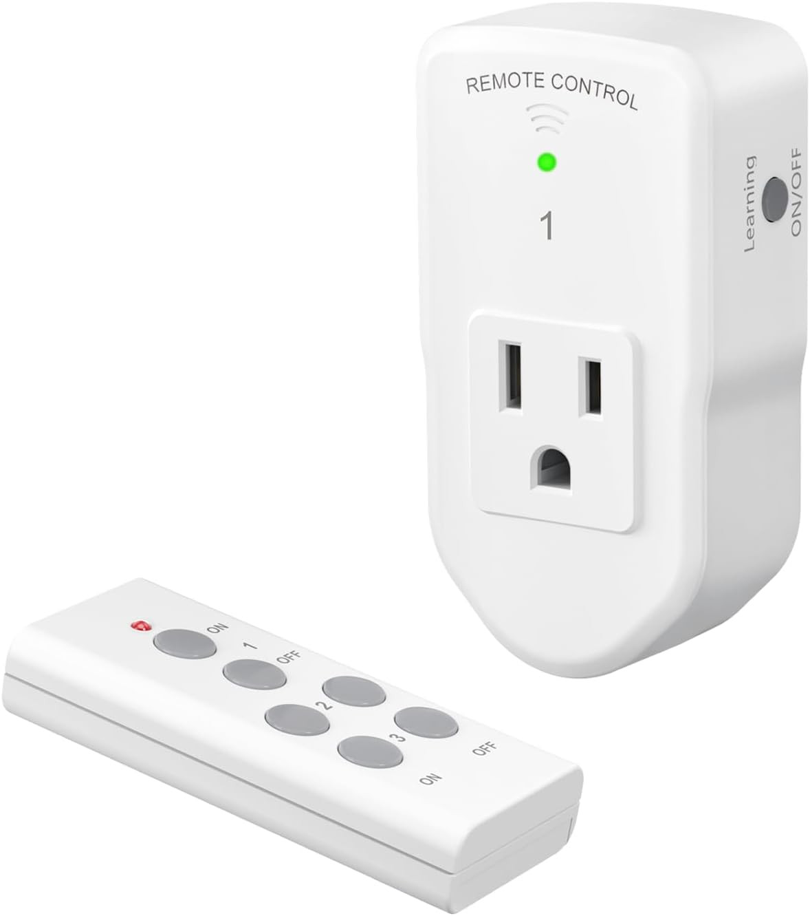 Wireless Remote Control Outlet Electrical Switch for Lights, Fans