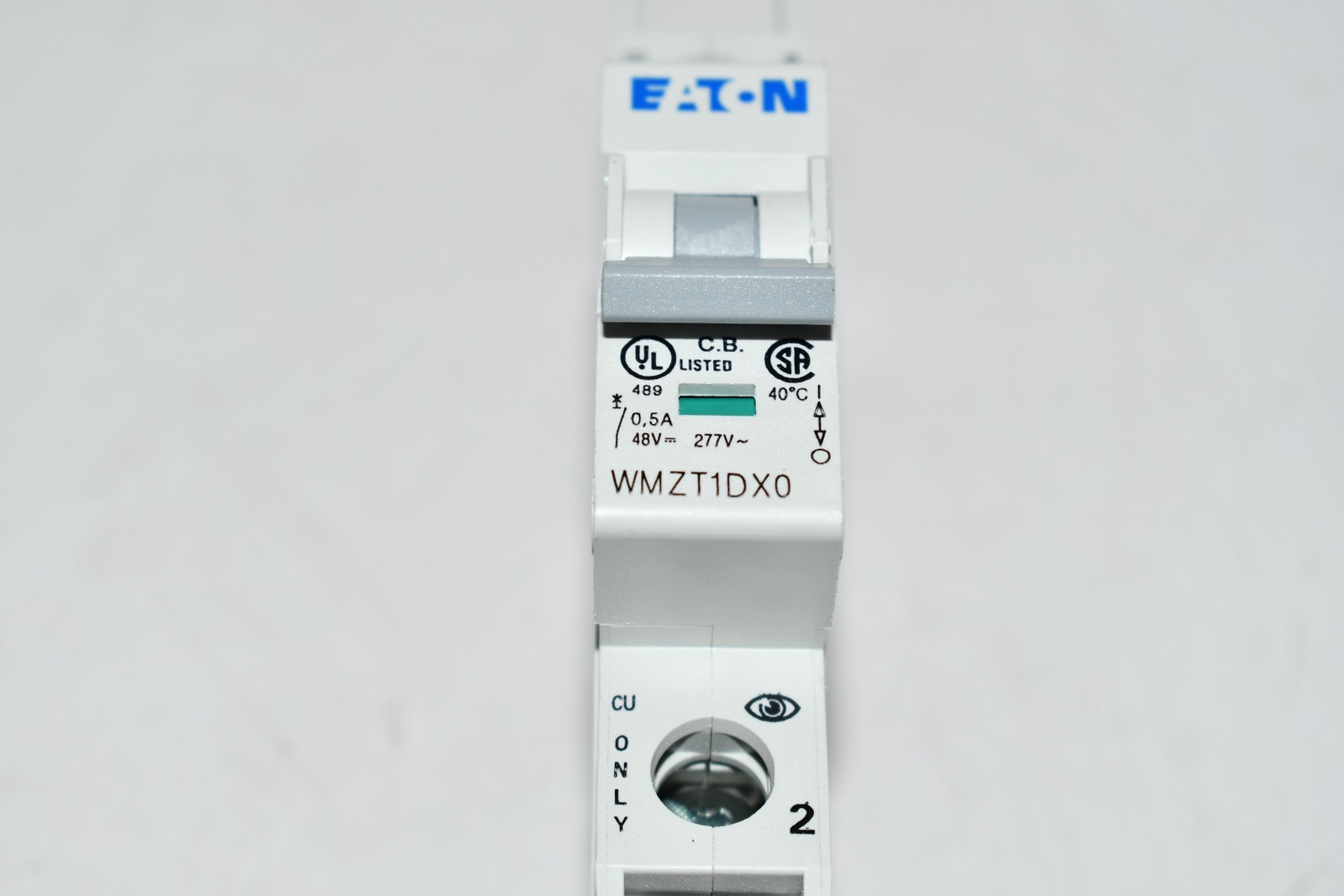 NEW Eaton Cutler Hammer WMZT1DX0 Circuit Breaker 0.5A 10kA Type D