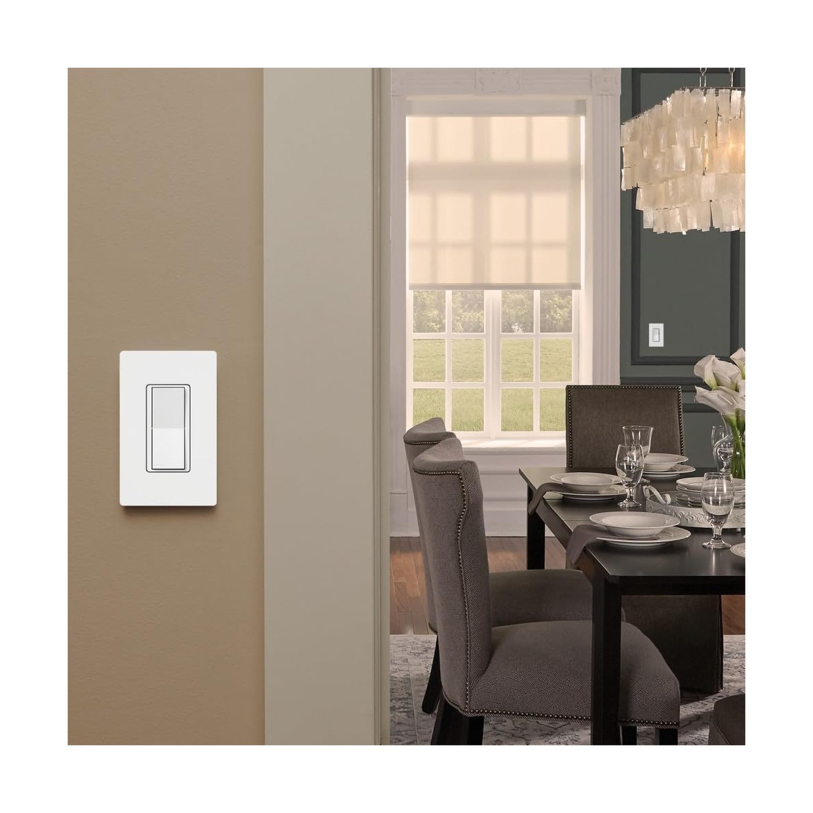 Lutron Caseta Smart Claro Accessory Switch for 3 way – For use only with D