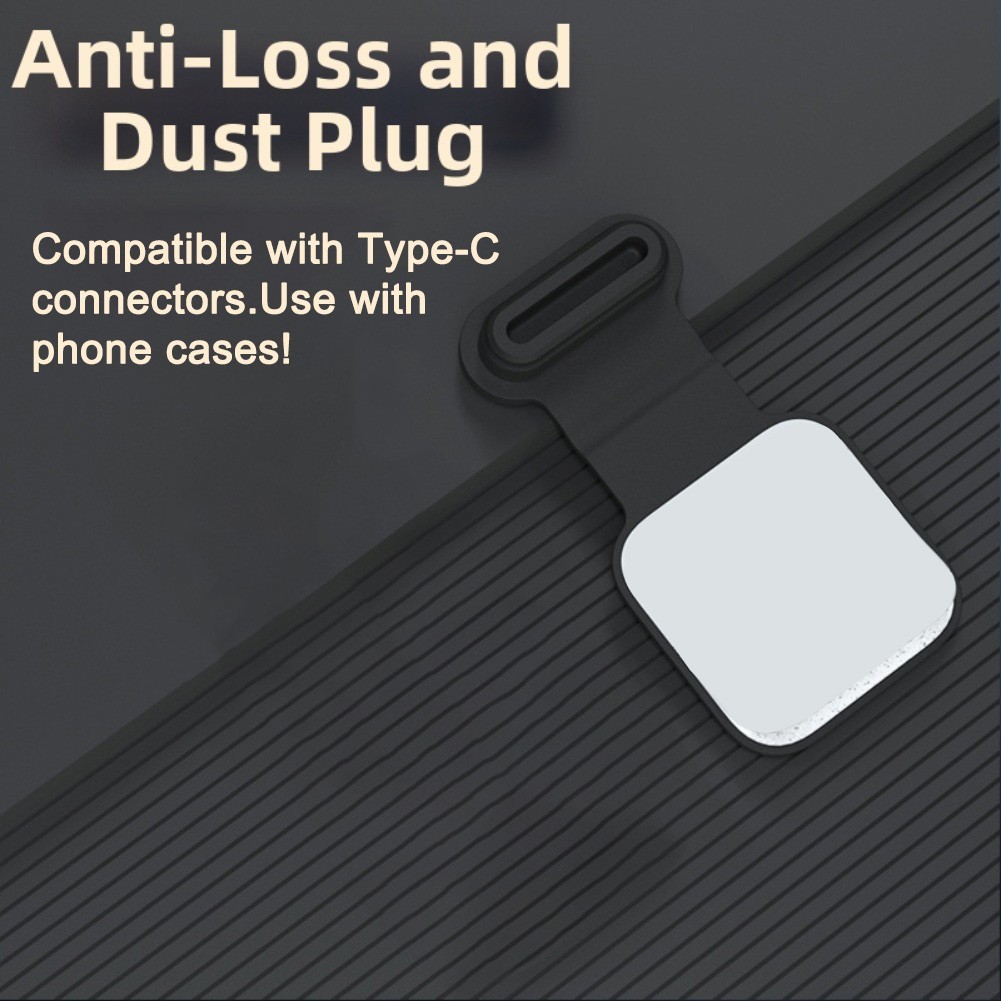 Portable Type-C Dust Cover Charging Port Protector Tear Resistant Ultra-thin
