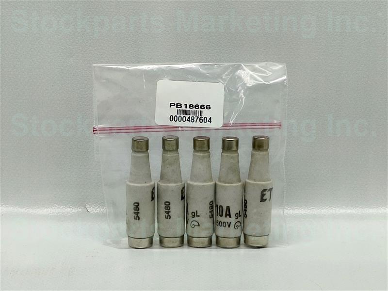 Lot 5 Pcs. ETI gL Fuse 10A 500V 30 Days Warranty Expedited Shipping