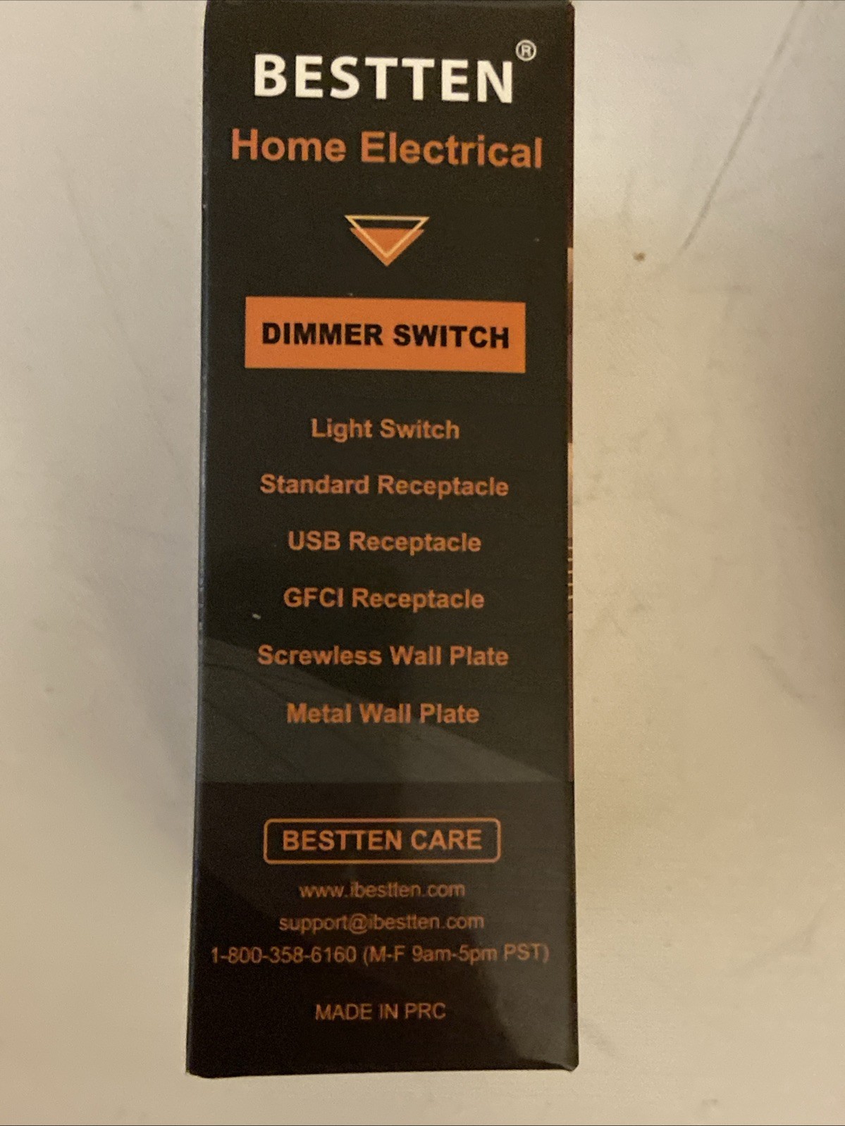 BESTTEN 6 Pack Case – Slim Dimmer Switch – Model USP-DS09M