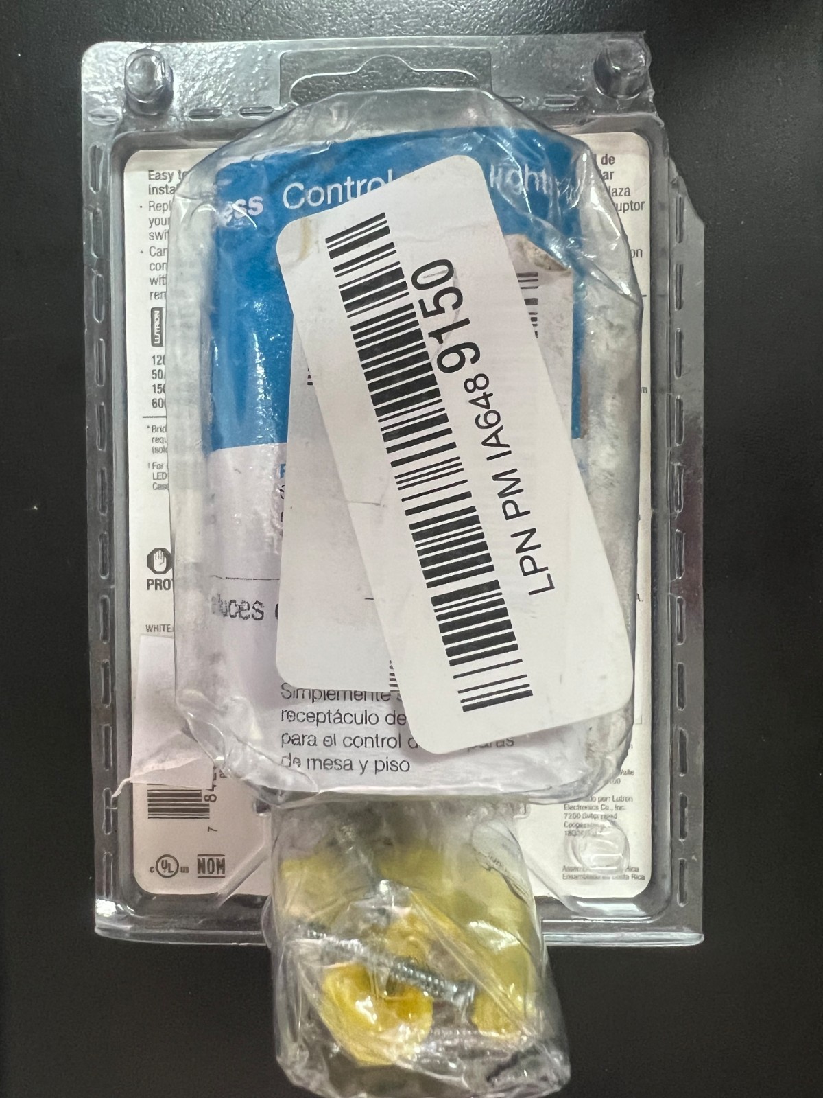 Lutron Caseta PD-6WCL-WH-R Lighting Dimmer Switch Open Box 8260/OB