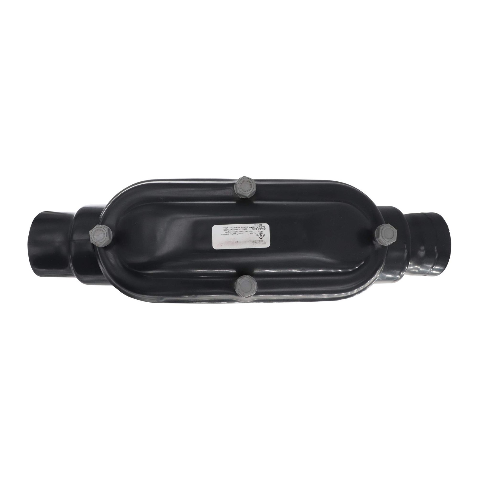Plasti-Bond PRHC68 Robroy PVC-Coated Conduit Body, Type-C, Form-8, 2-Inch Gray