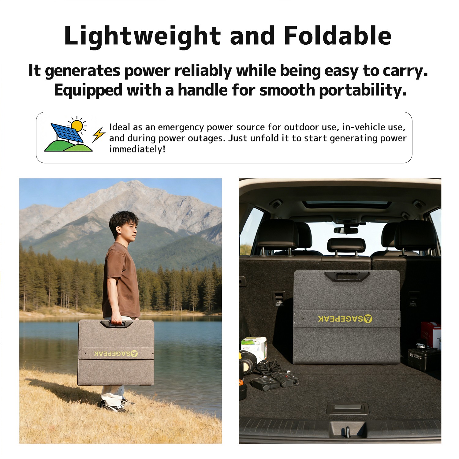 300W Portable Solar Panel ETFE Foldable Solar Charger for Power Station Charging