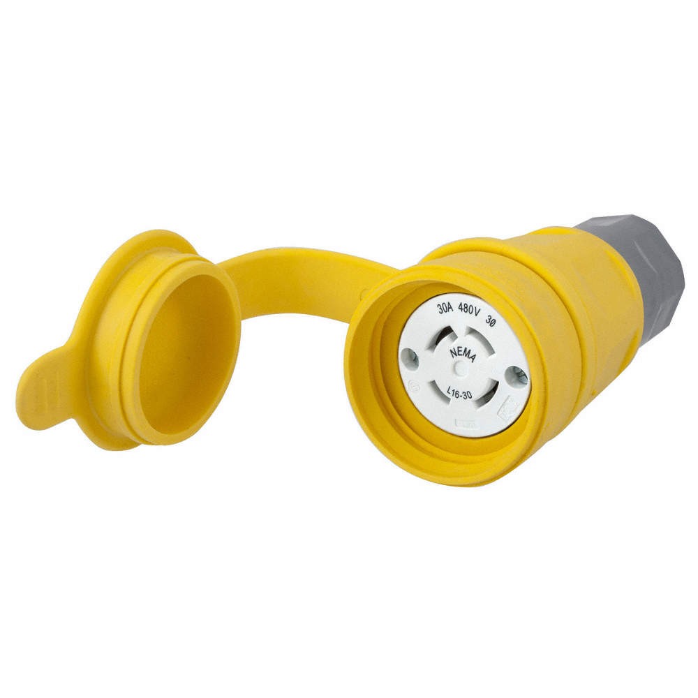 HUBBELL HBL29W76 WT LckCon,Strt;30 A;Yllw,Elstmr,L16-30R 39AW58