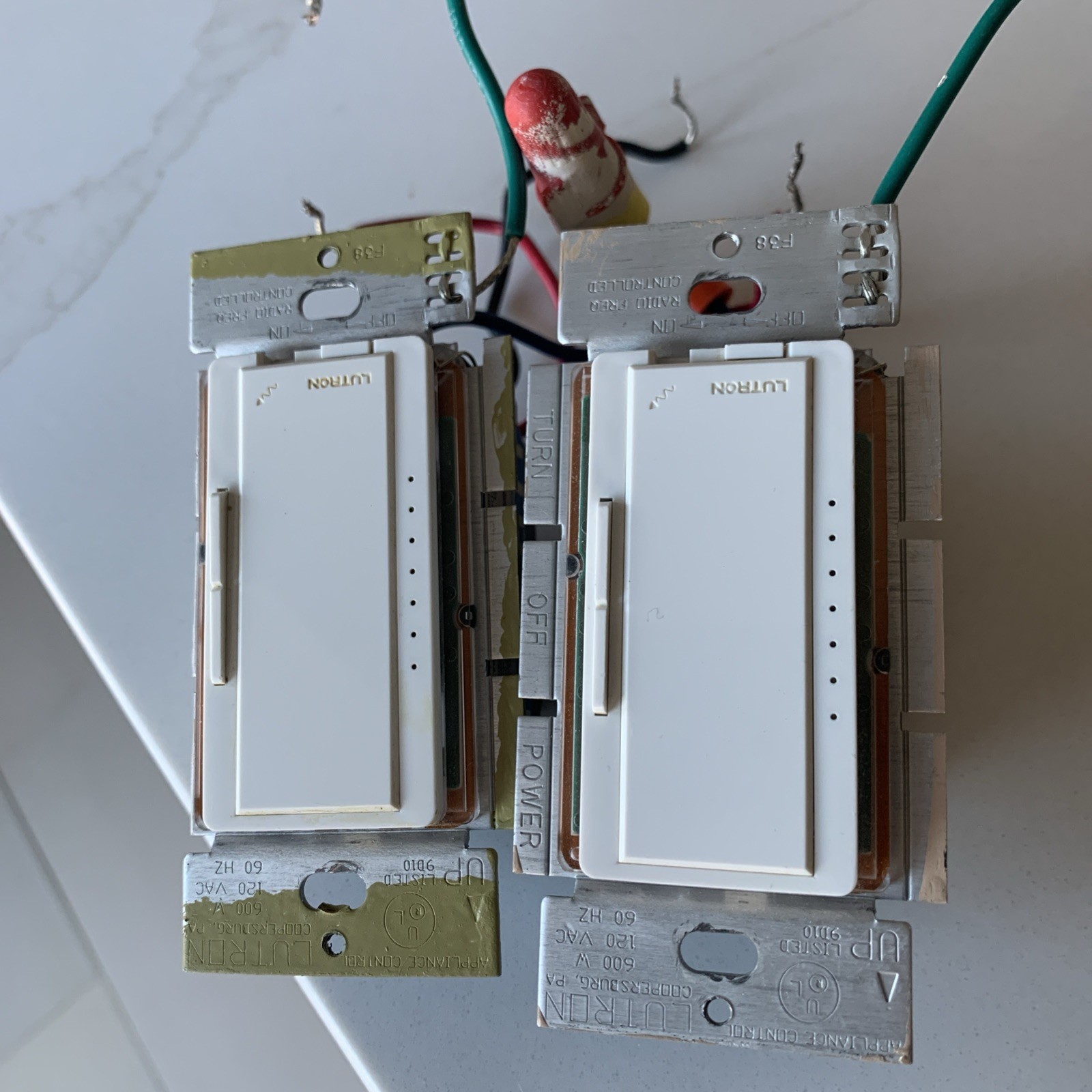 2-Lutron RA-600LM RadioRA 600W Dimmer
