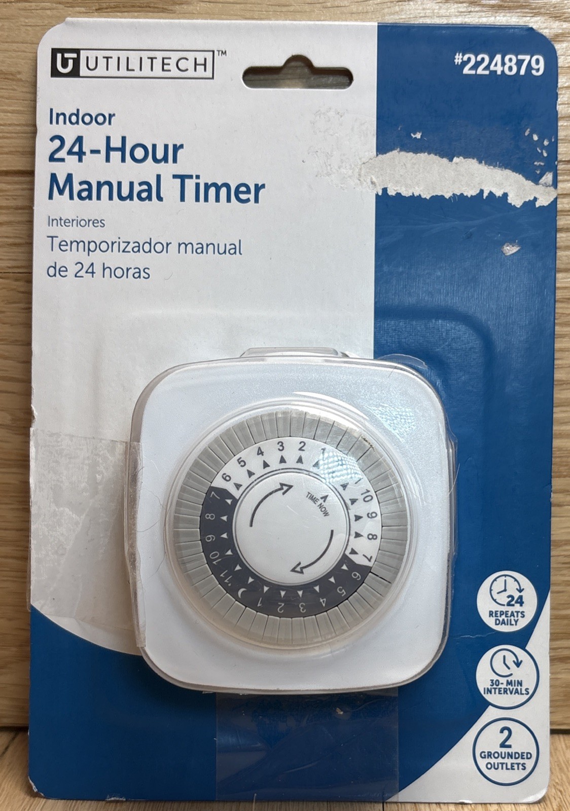 Utilitech 15Amps 125-Volt Indoor 2 Outlet Countdown Analog Lighting Timer 224879