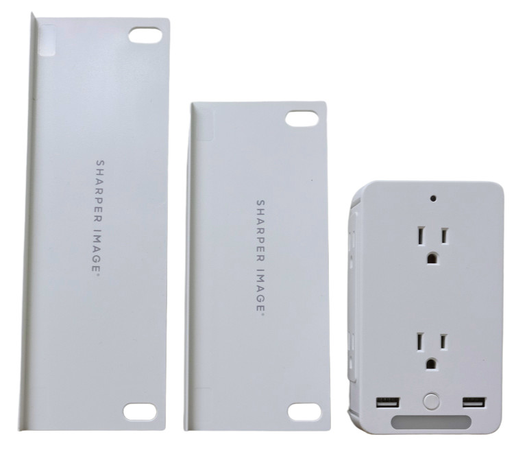 Sharper Image Socket Shelf Ultra White