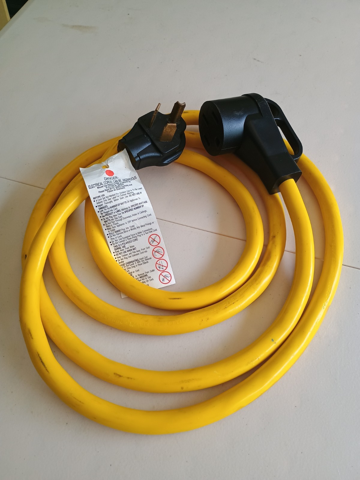 10FT EV Charger Adapter Cord 10-30P to 14-50R NEMA 30A to 50A