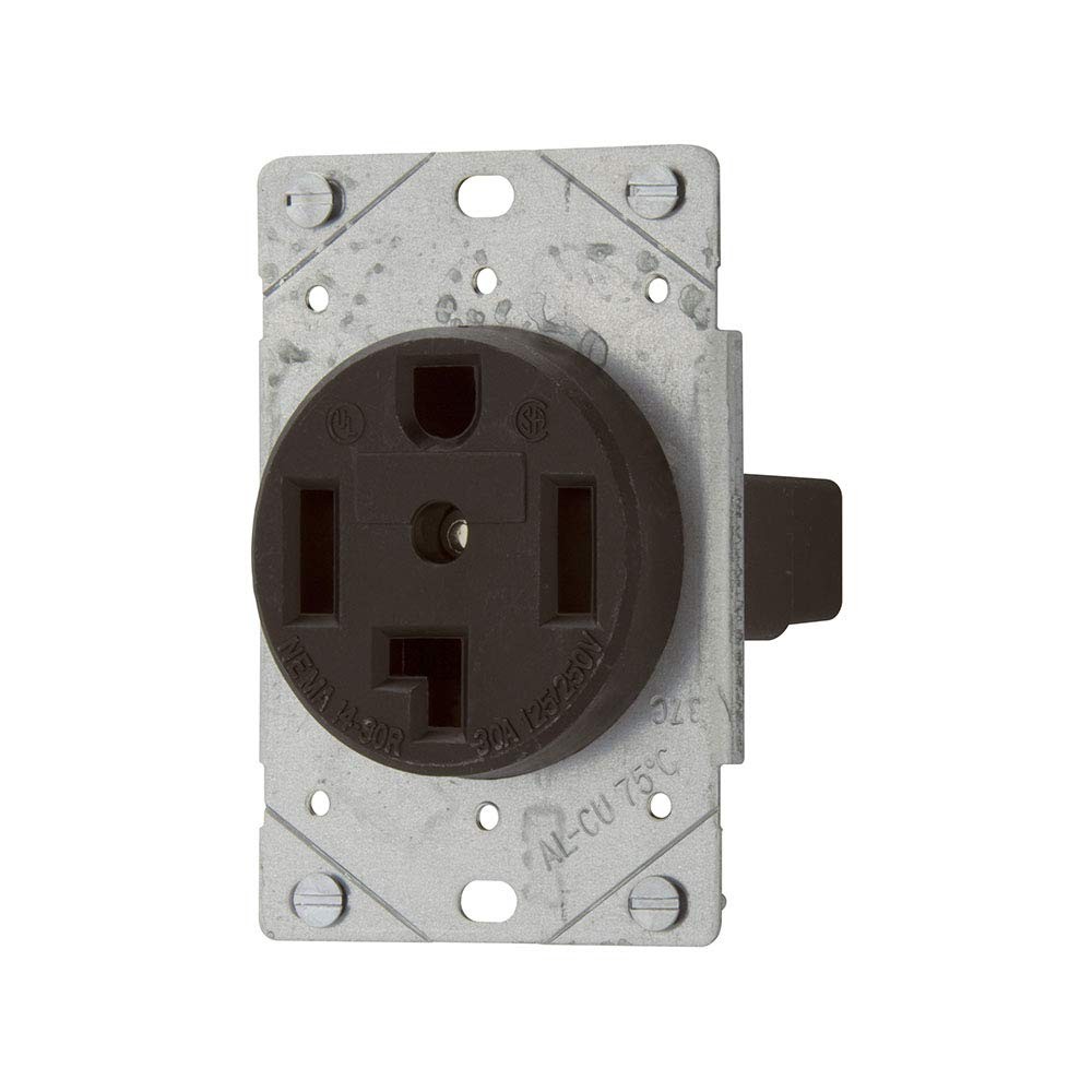 Eaton 1257-SP 3-Pole, 4-Wire 30-Amp 125/250-Volts Flush Mount Device Power