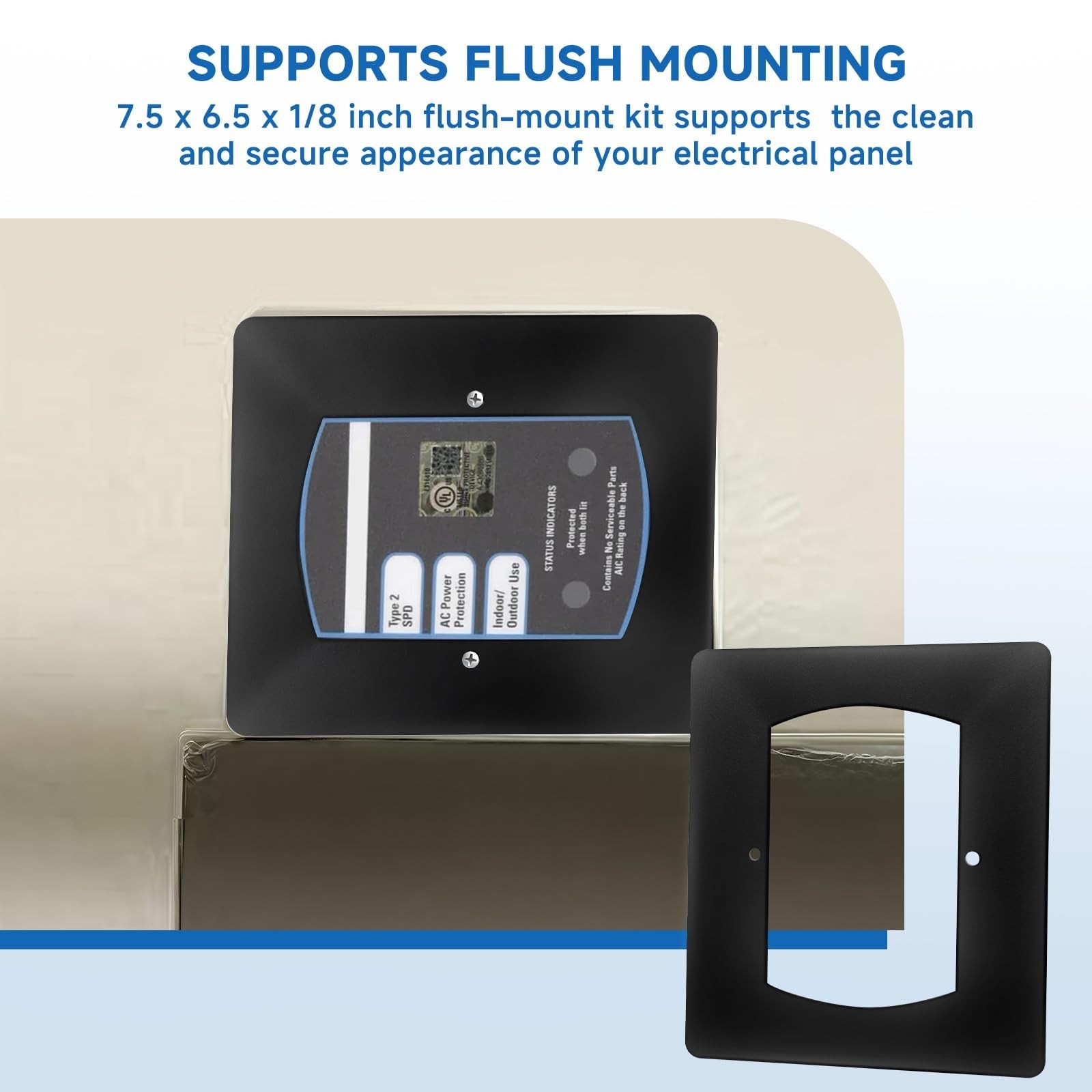 Whole House Surge Protector Flush Mount Kit for CHSPT2ULTRA Electrical Panel Cov