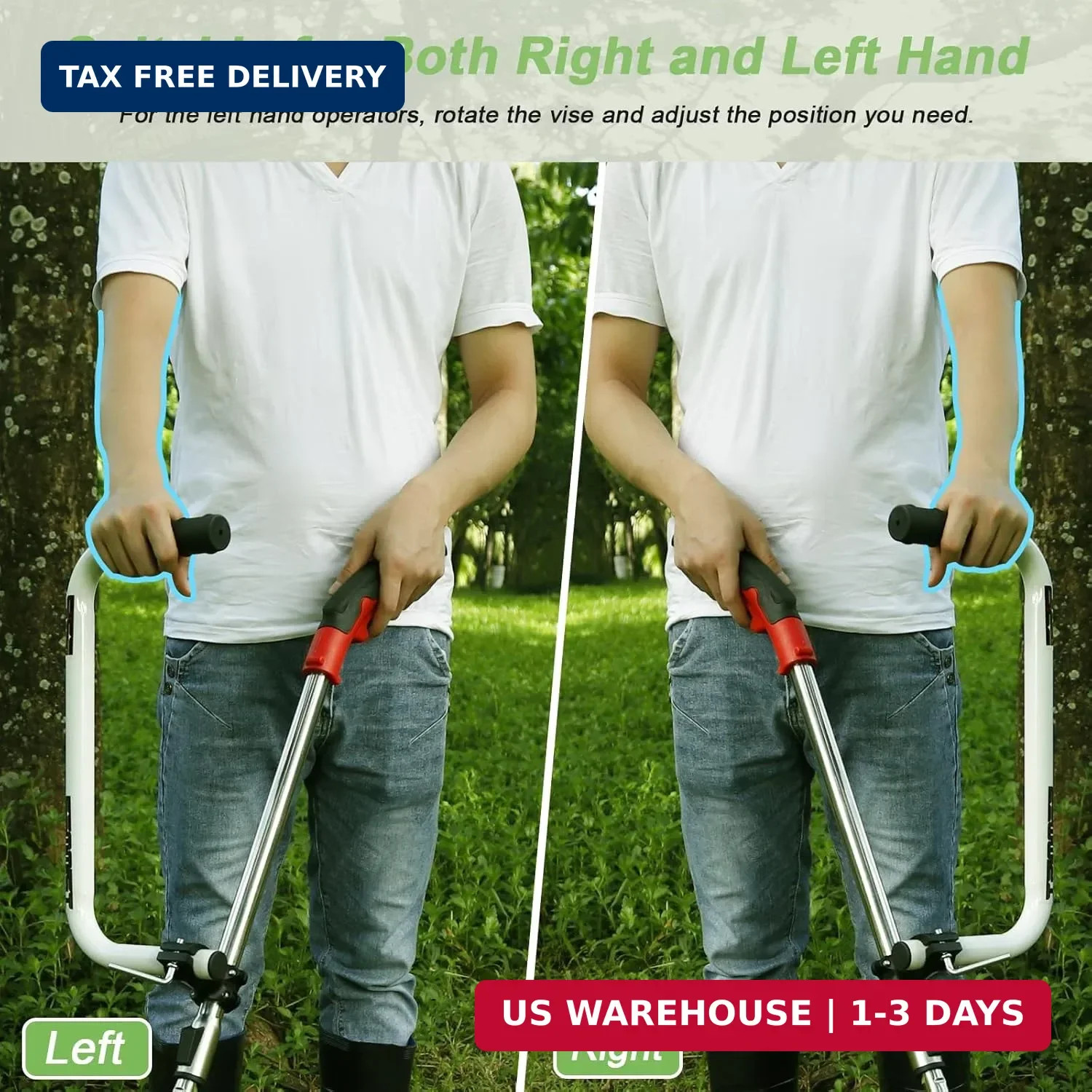 Weedeater Handle, Weedeater Handle Extension, Ergonomic Trimmer Handle Grip, Str