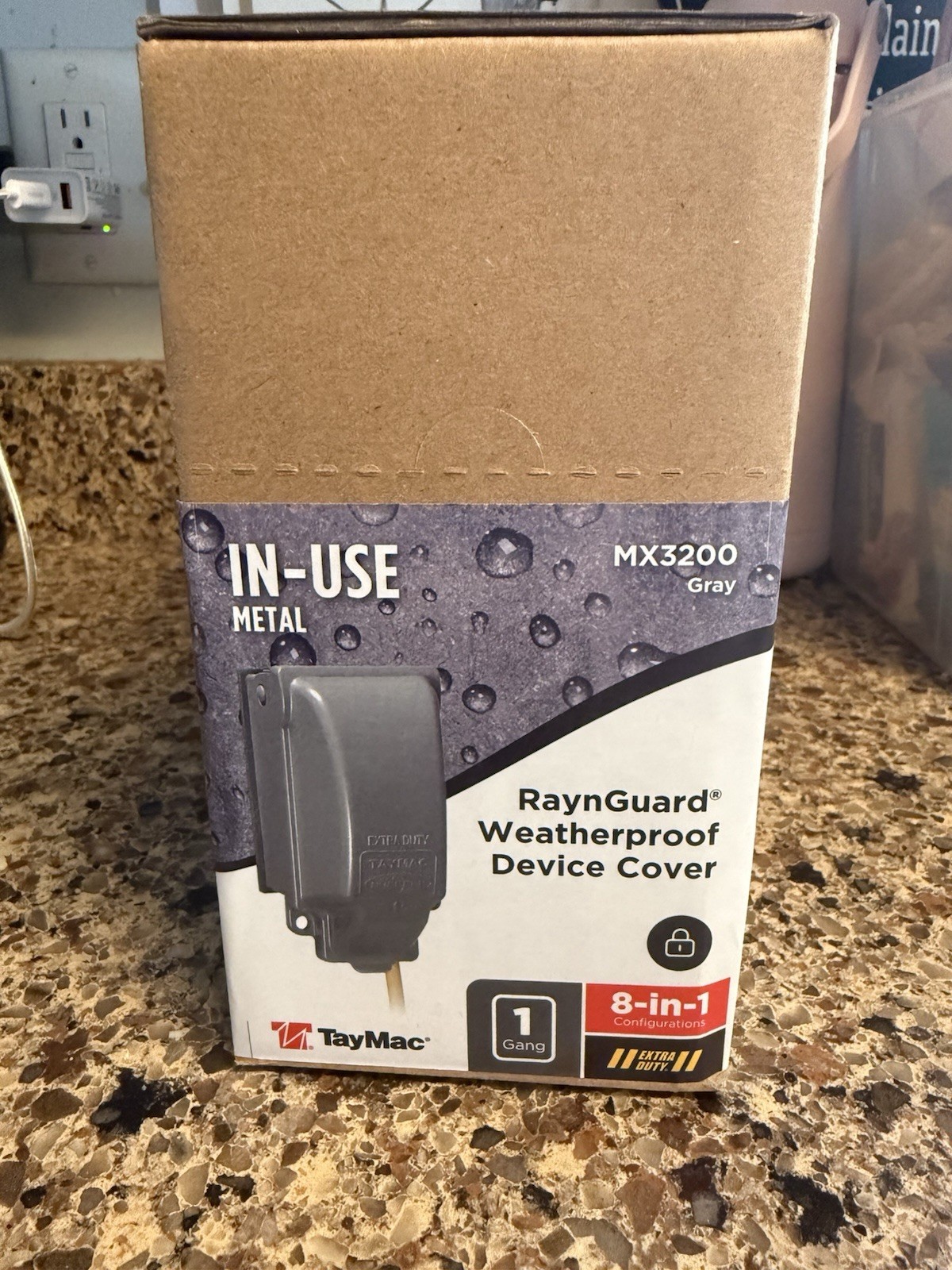 4 Pack TayMac MX3200 RaynGuard Weatherproof Outlet Covers