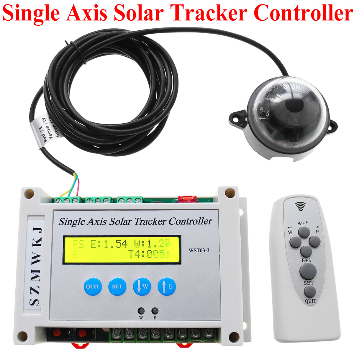 Solar Panel Tracking Single/Dual Axis Electronic LCD Solar Tracker Controller EL