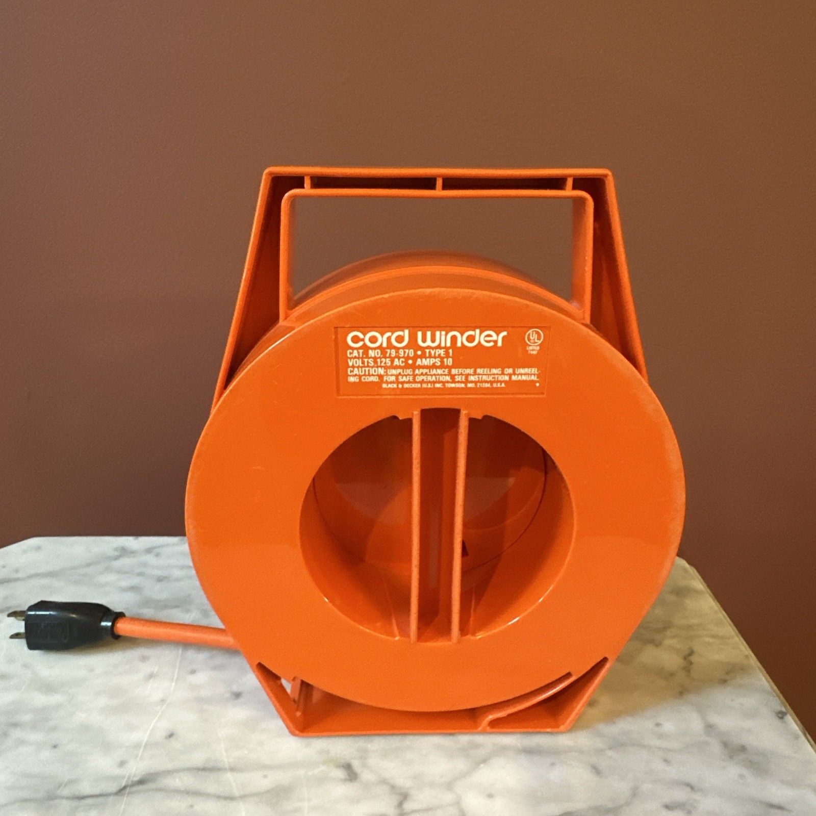 Black & Decker Cord Winder Model 79-970 25 Ft Extension Cord No Box