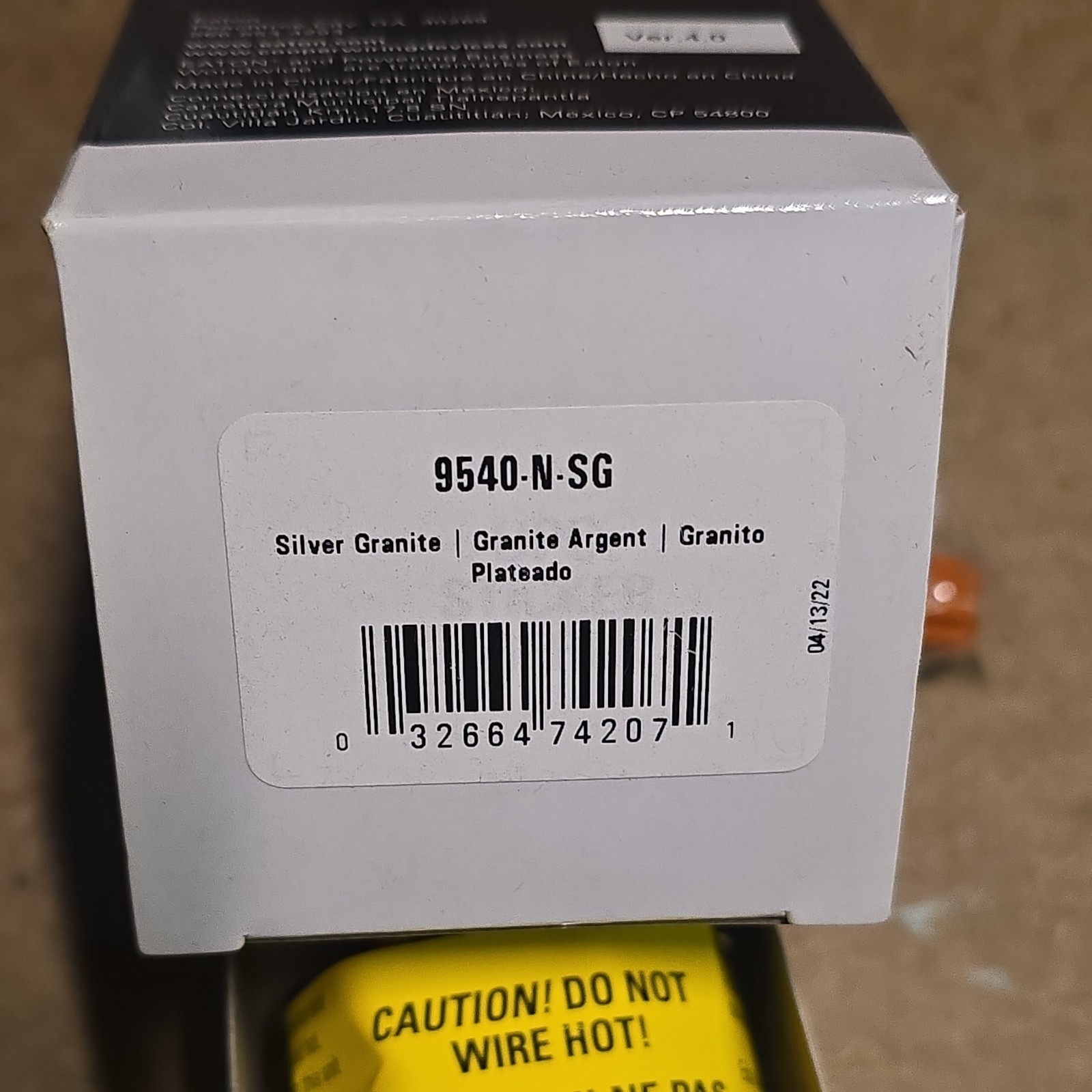 Eaton smart dimmer, Flush mounting, 120V, Wire leads, 9540-N -SG