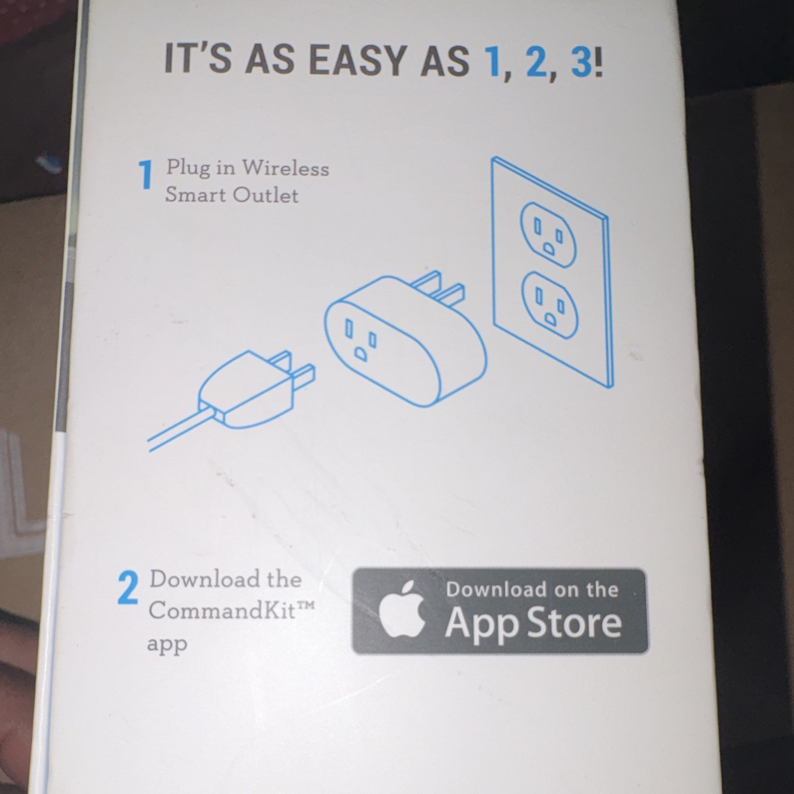 Incipio CommandKit Wi-Fi Smart Outlet Plug, Apple HomeKit, Energy Monitor, White