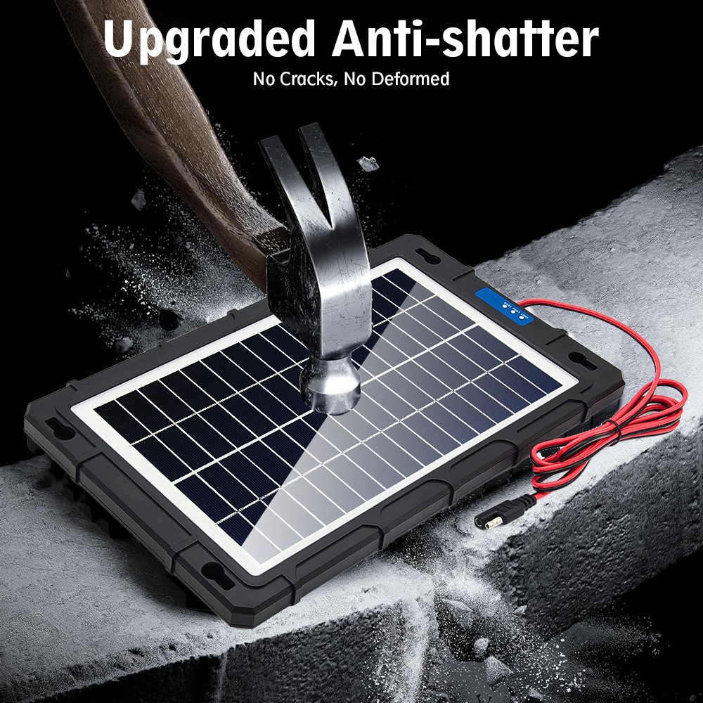20W 12V Solar Battery Maintainer Trickle Charger Kit for Car Boat RV Trailer
