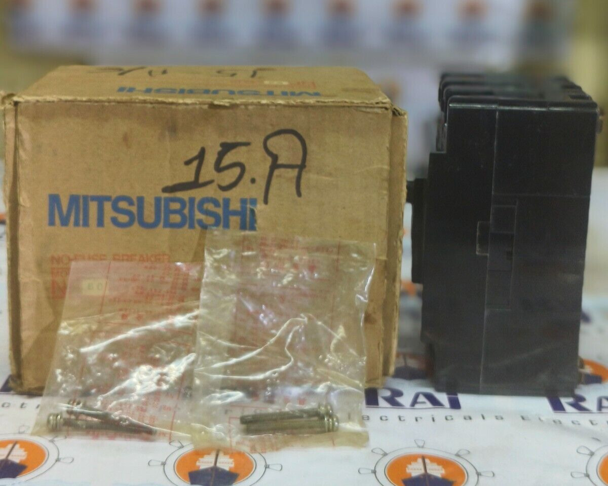 MITSUBISHI NF60-SS 3-POLE LOW VOLTAGE CIRCUIT BREAKER 15A 600V