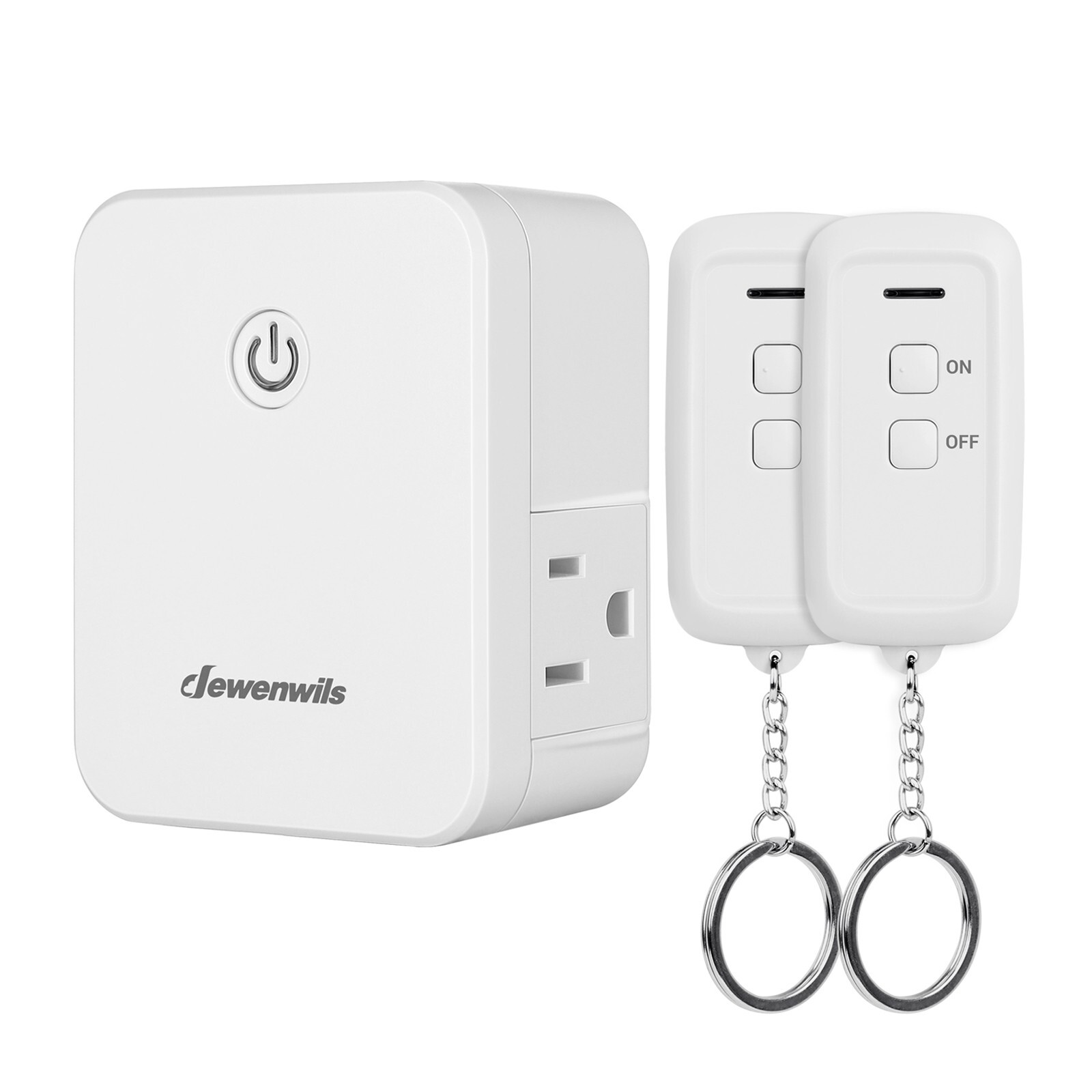 DEWENWILS Remote Control Outlet with 2 Remotes for Halloween Christmas Lights