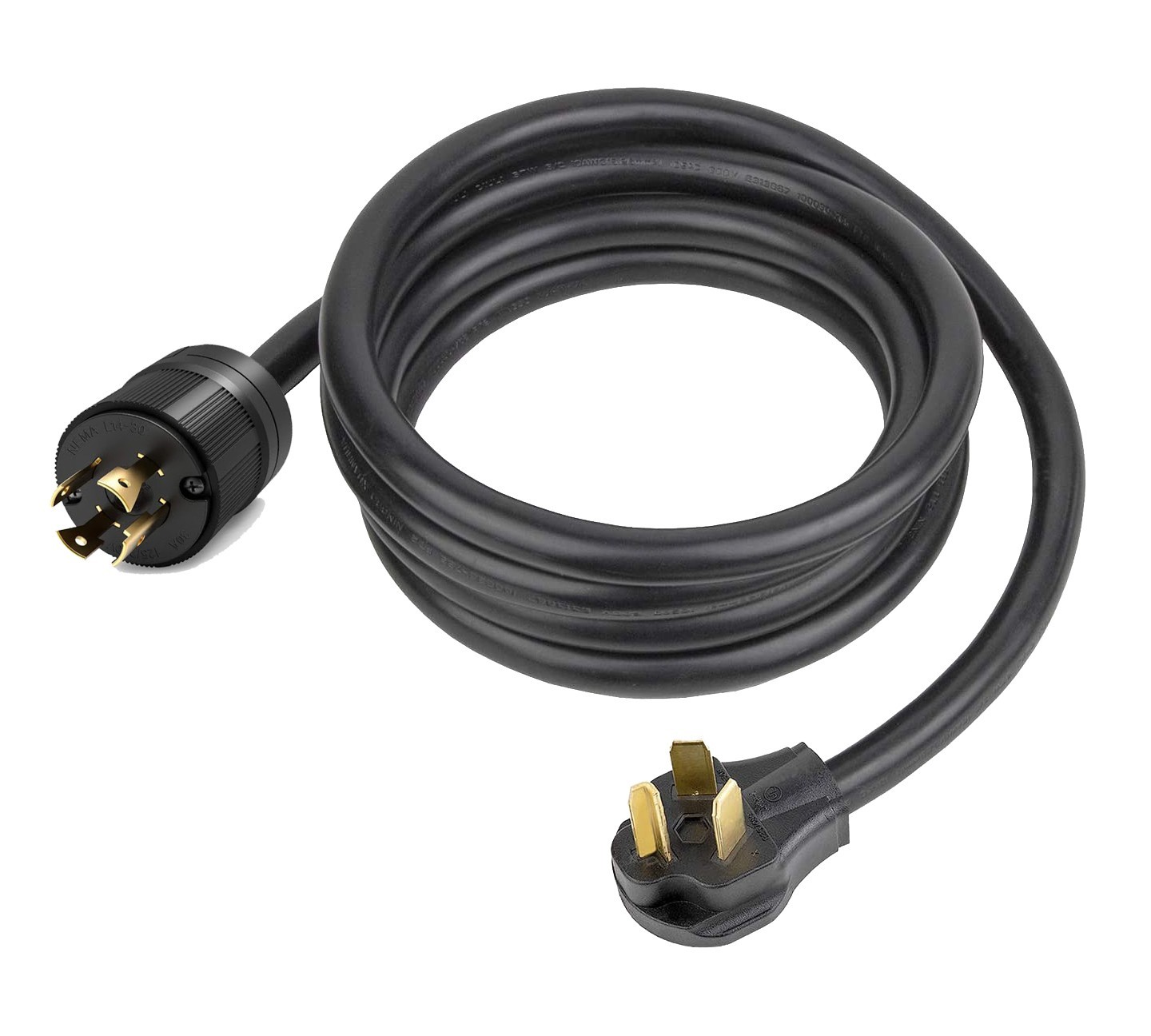 NEMA 10-30 TO L14-30 LOCKING PLUG FOR GENERATOR EMERGENCY BACKUP CABLE